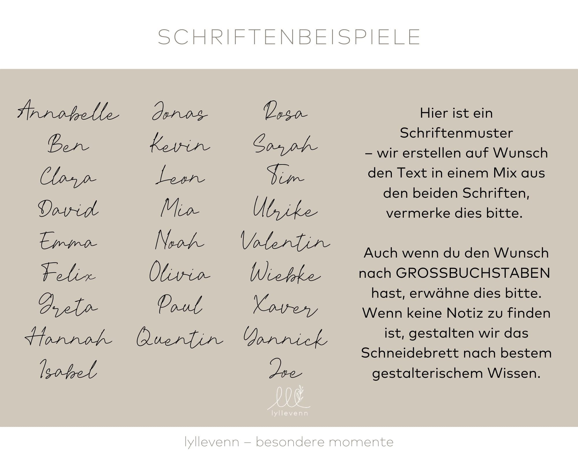 Personalisiertes Schneidebrett Bambus/Eiche - nach deinen Wünschen