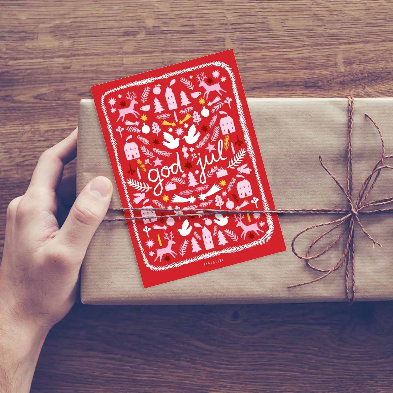 Postkarte – Christmas in Sweden