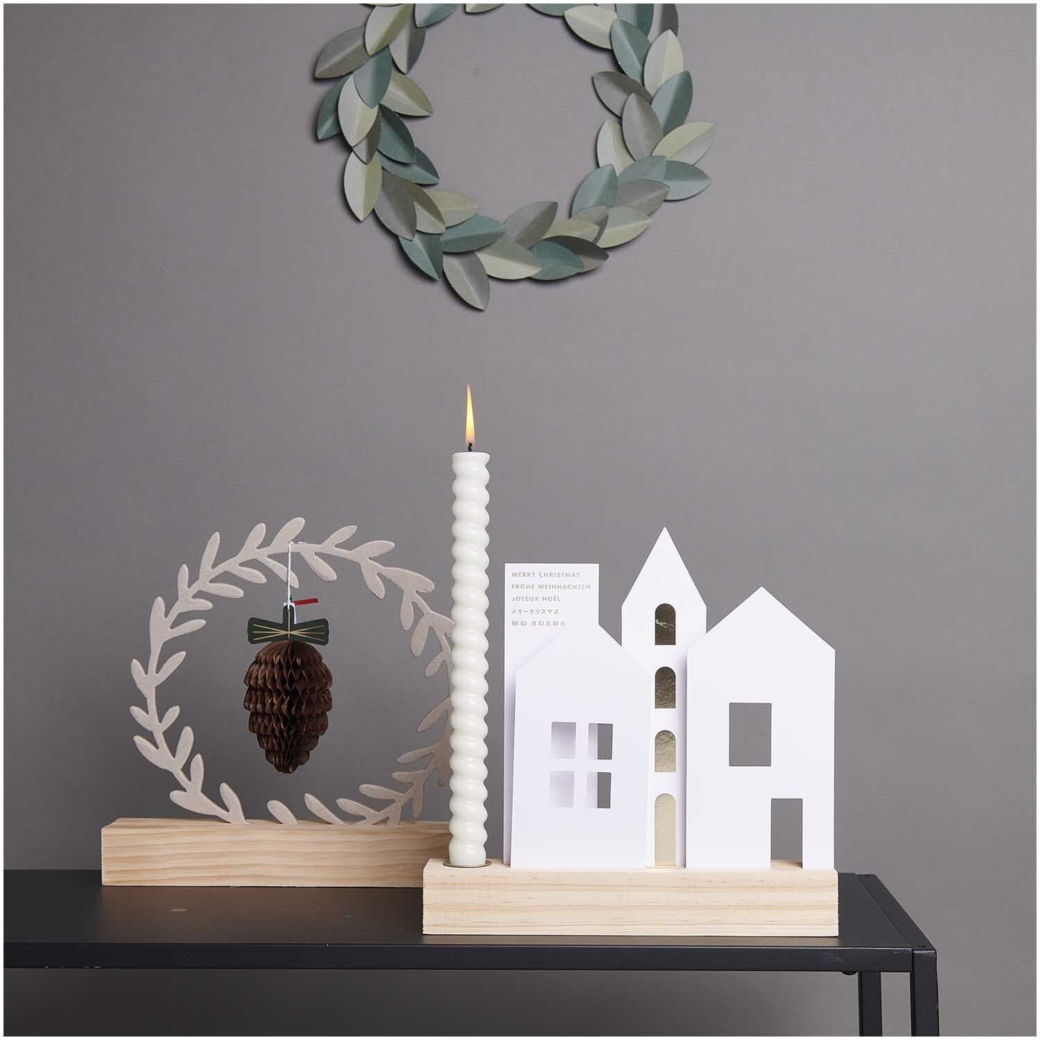 Paper Poetry Postkartendeko-Set Häuser