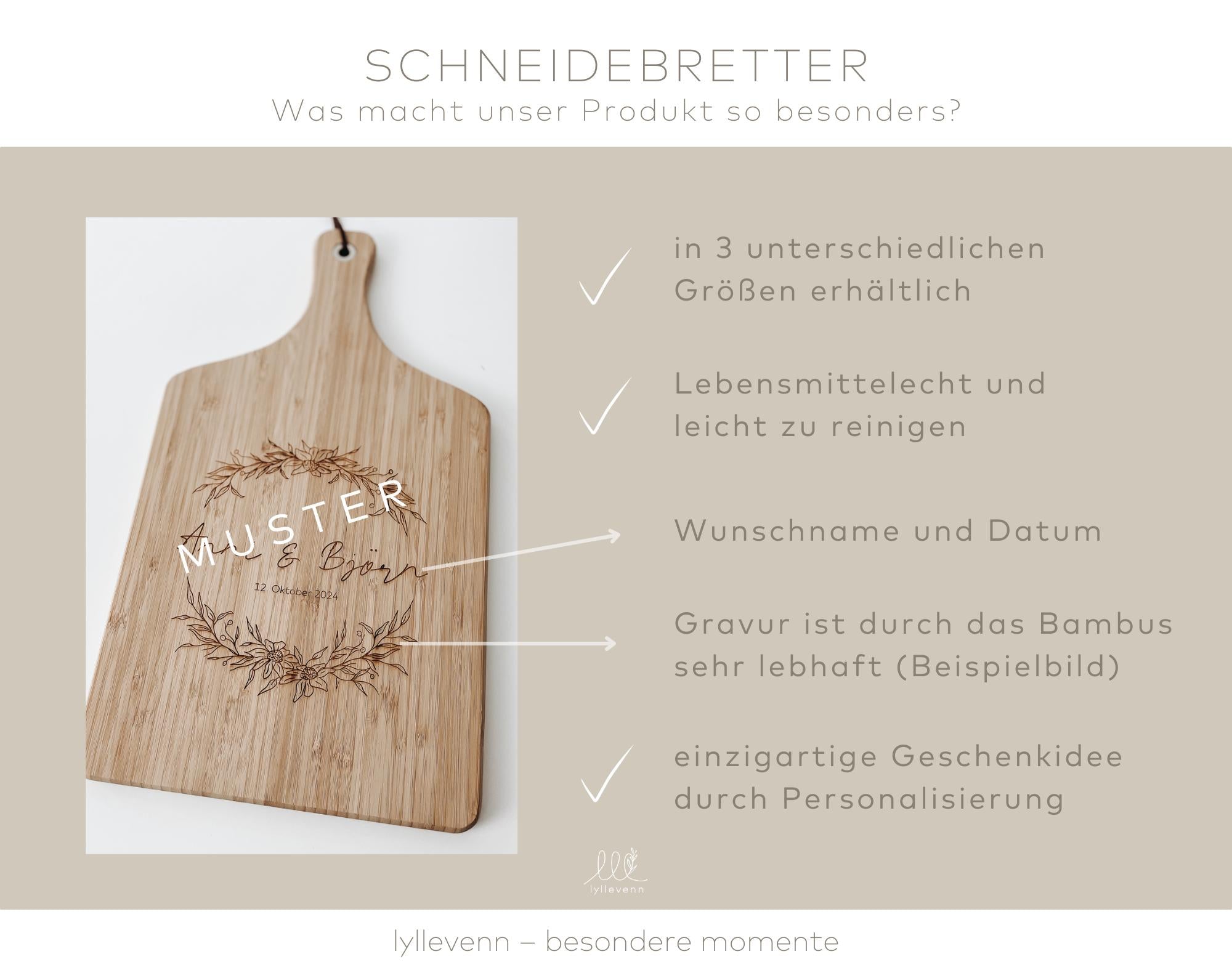 Schneidebrett Bambus – Schmecken