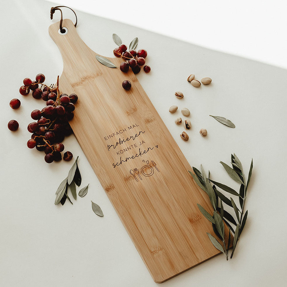 Schneidebrett Bambus – Schmecken