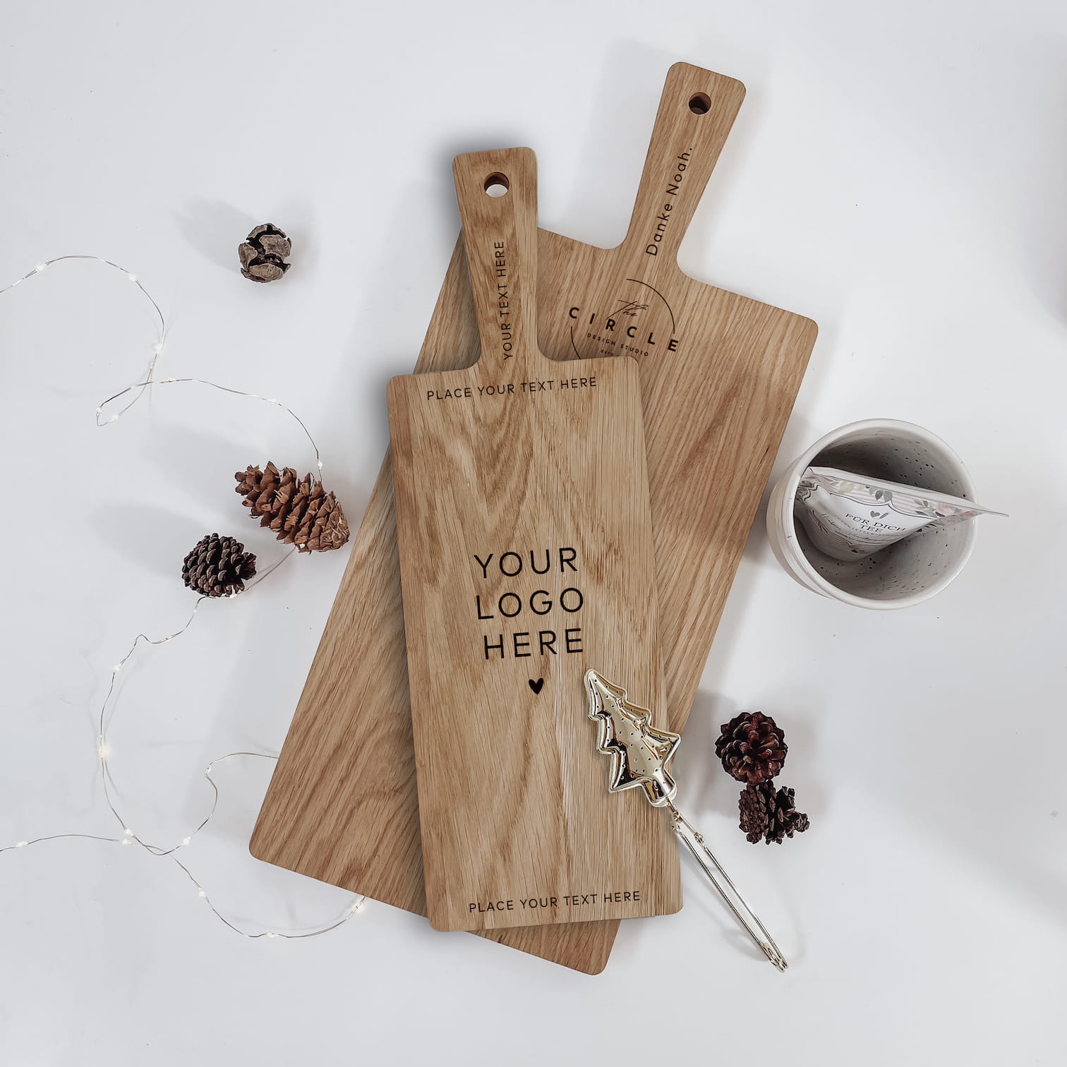 Schneidebrett mit Gravur | personalisiertes Firmengeschenk aus Eiche