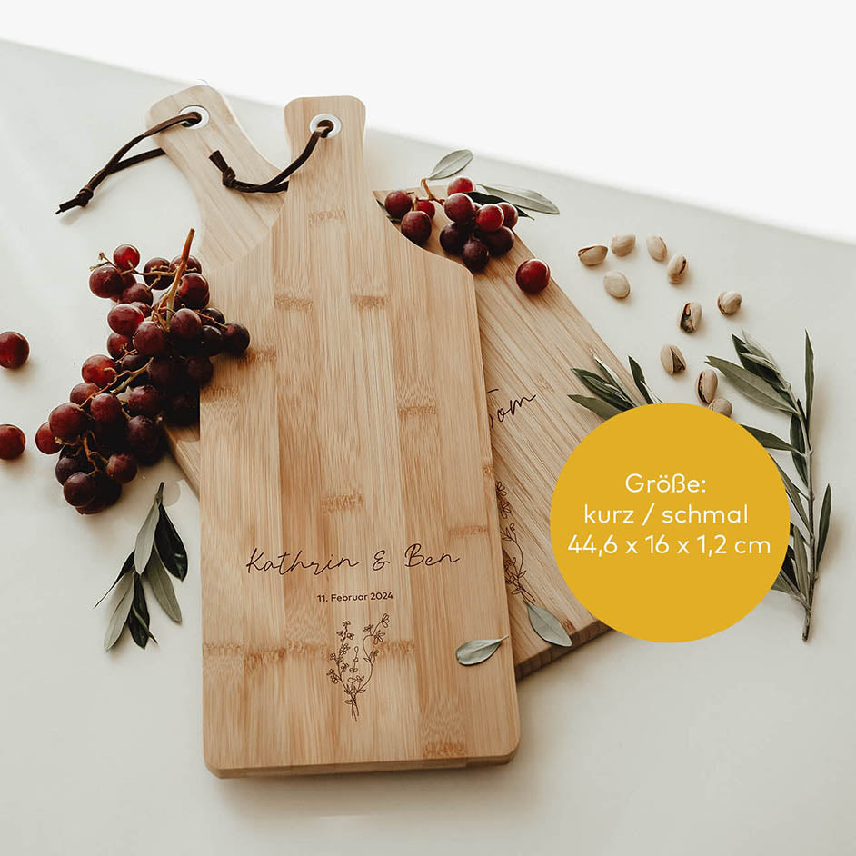 Schneidebrett Bambus | Eiche – Wildflowers