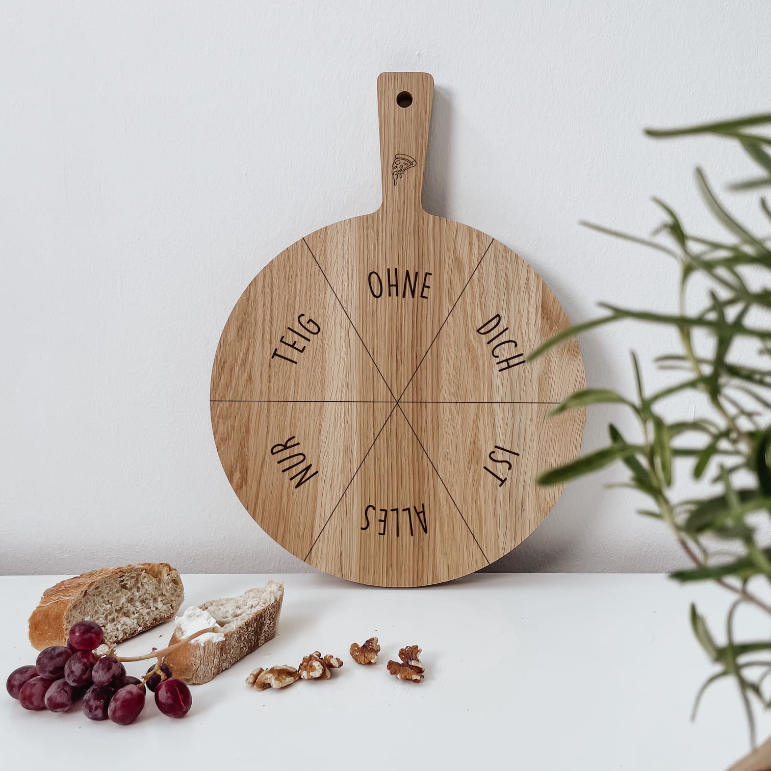 Rundes Schneidebrett Eiche – feste Designs