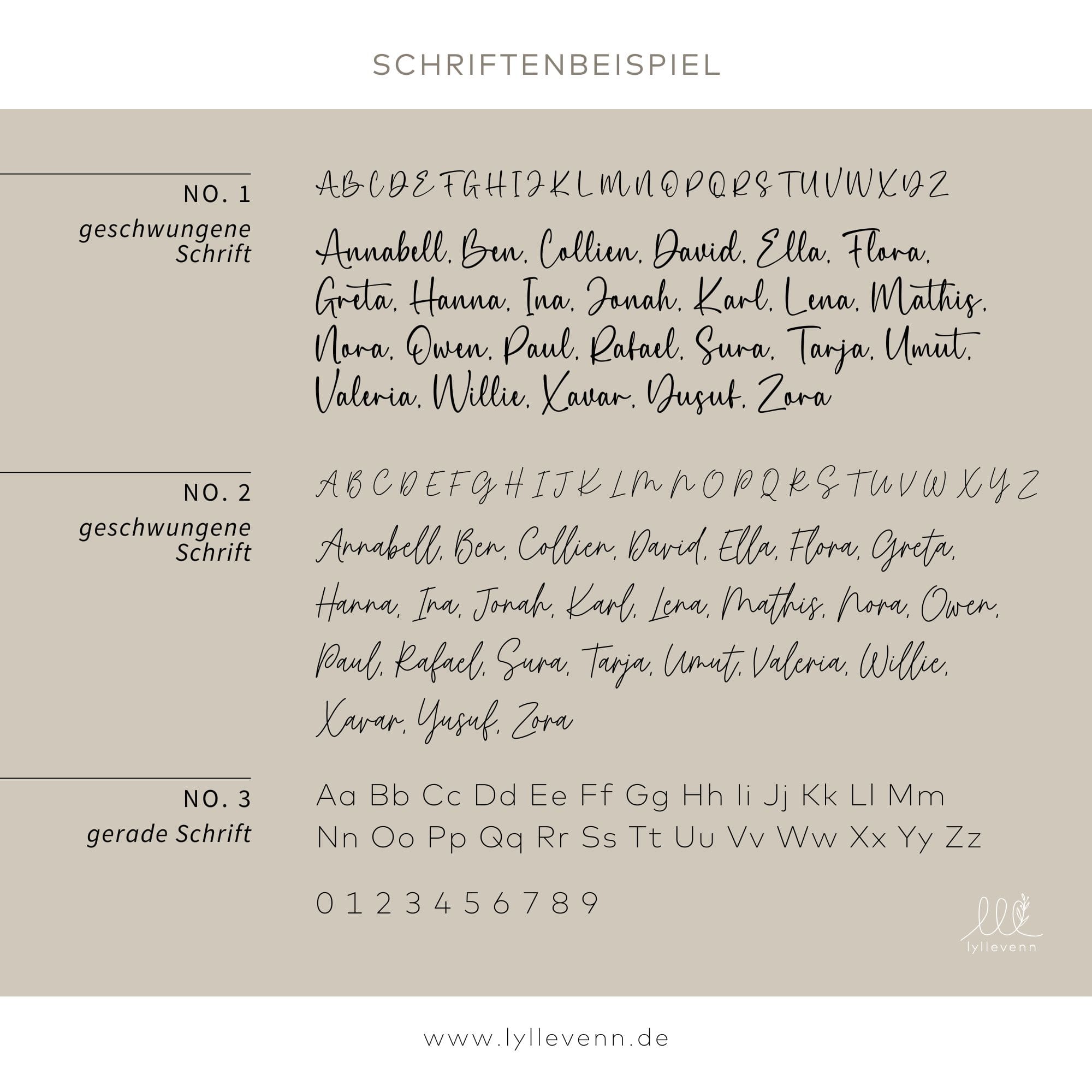 Taufkerzenbox mit 3D-Schriftzug – Holzkiste mit Trockenblumen