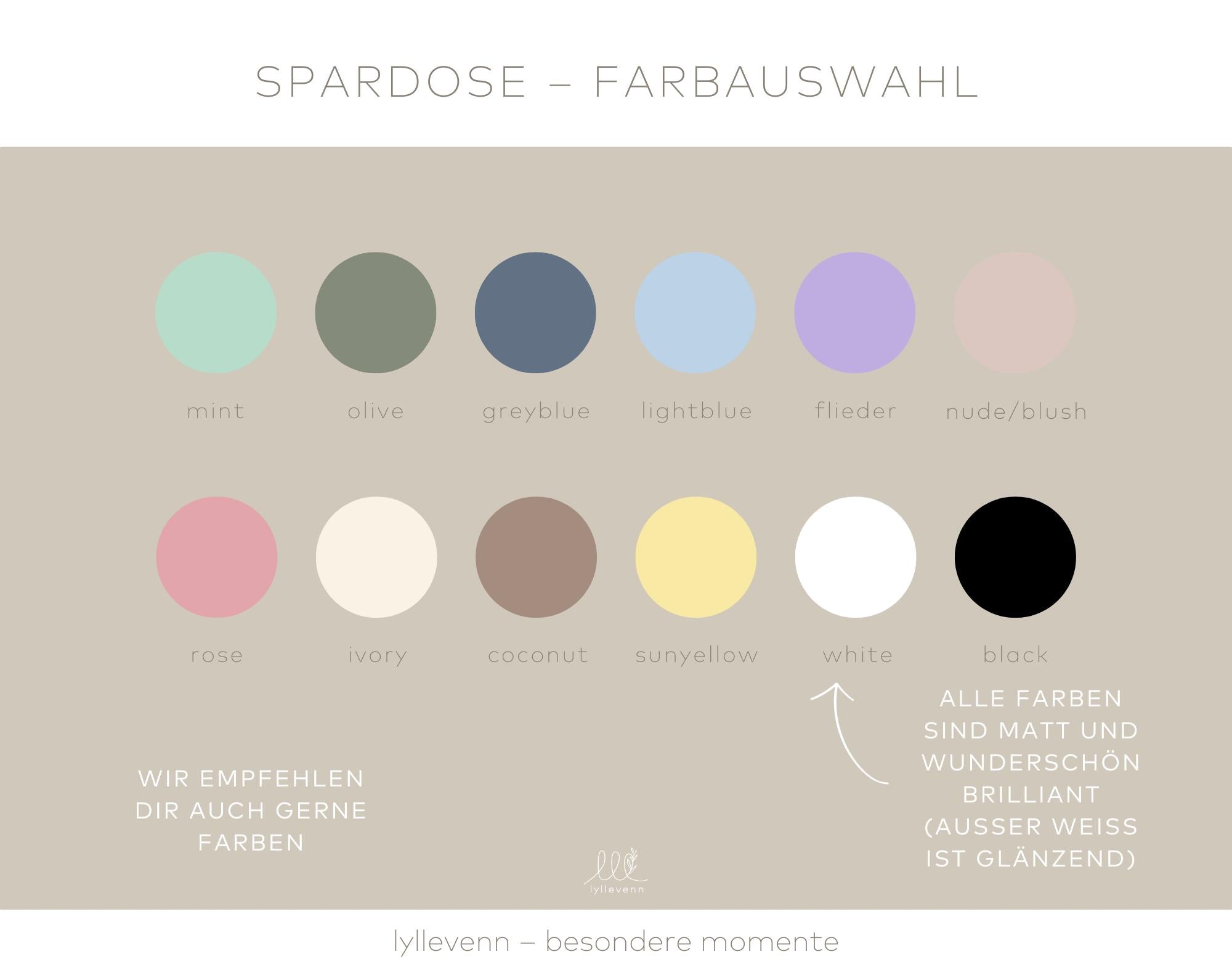 Personalisierte Spardose – 3D Buchstaben Motive