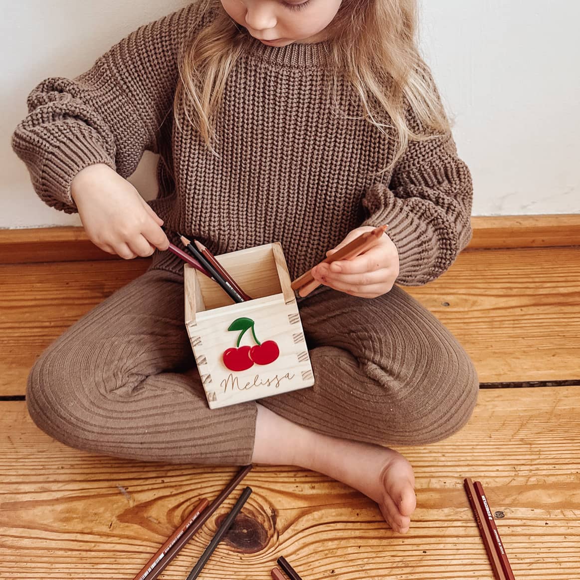 Stiftehalter Flower Power | personalisiert mit 3D-Motiv & Wunschname