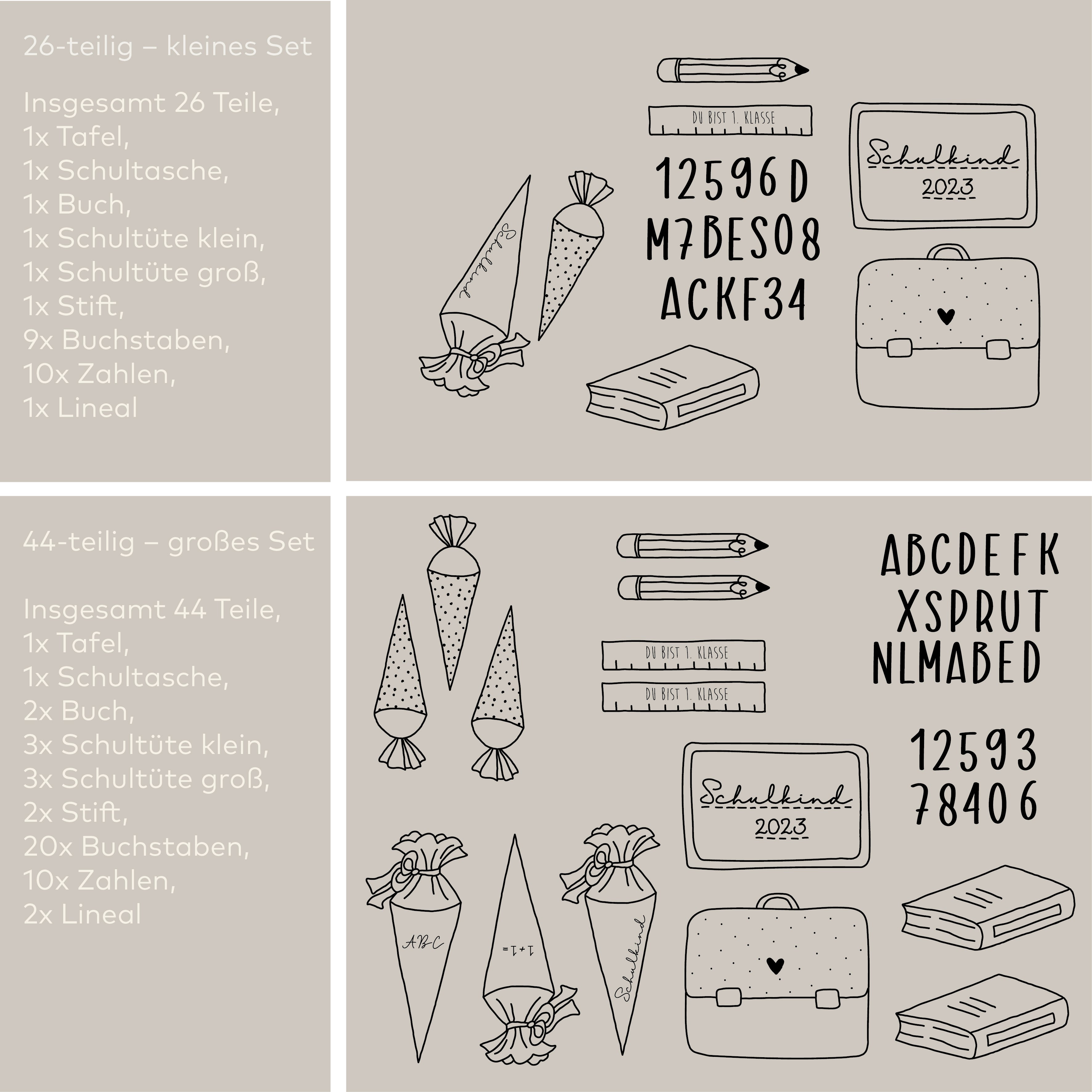 Tischdeko für die Einschulungsparty. Nachhaltig aus Holz. Toll um kreativ zu werden und der Deko seinen eigenen Look zu verleihen.