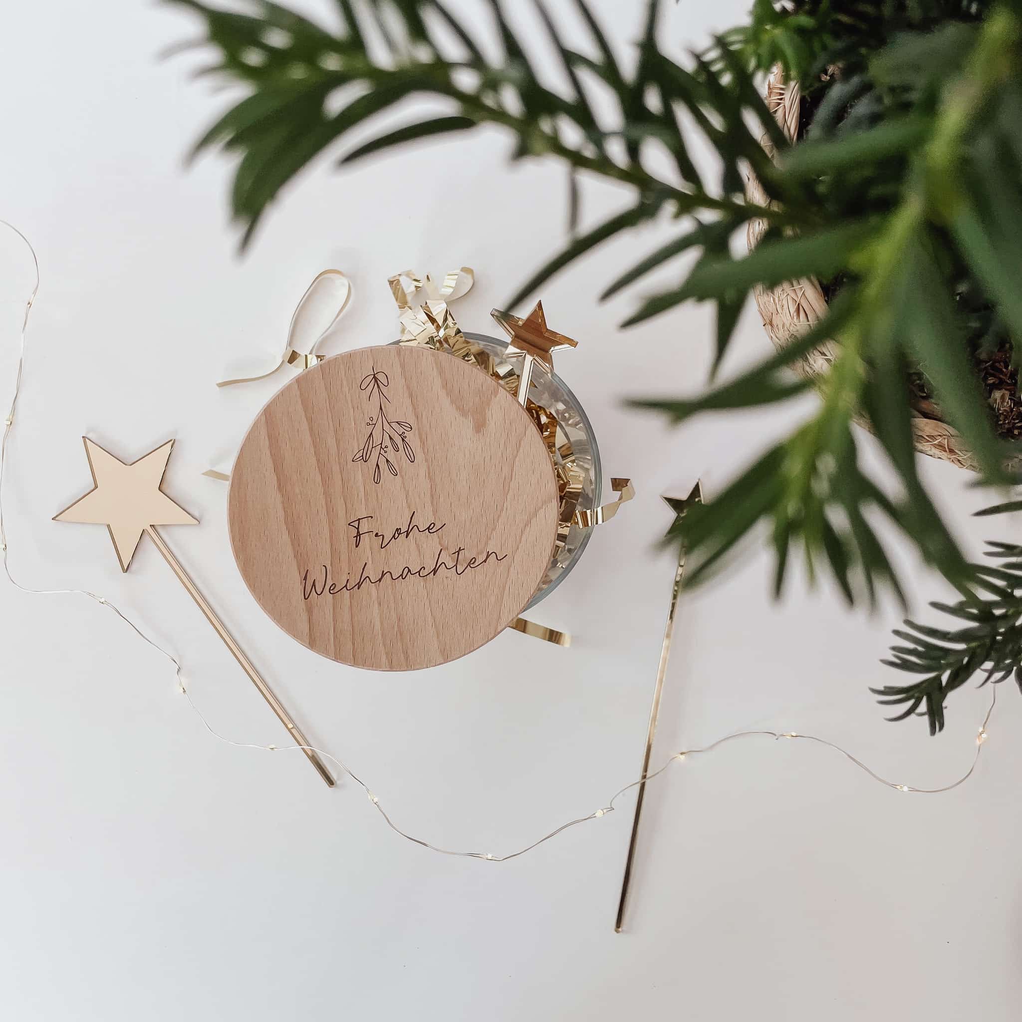 Personalisiertes Vorratsglas – Frohe Weihnachten