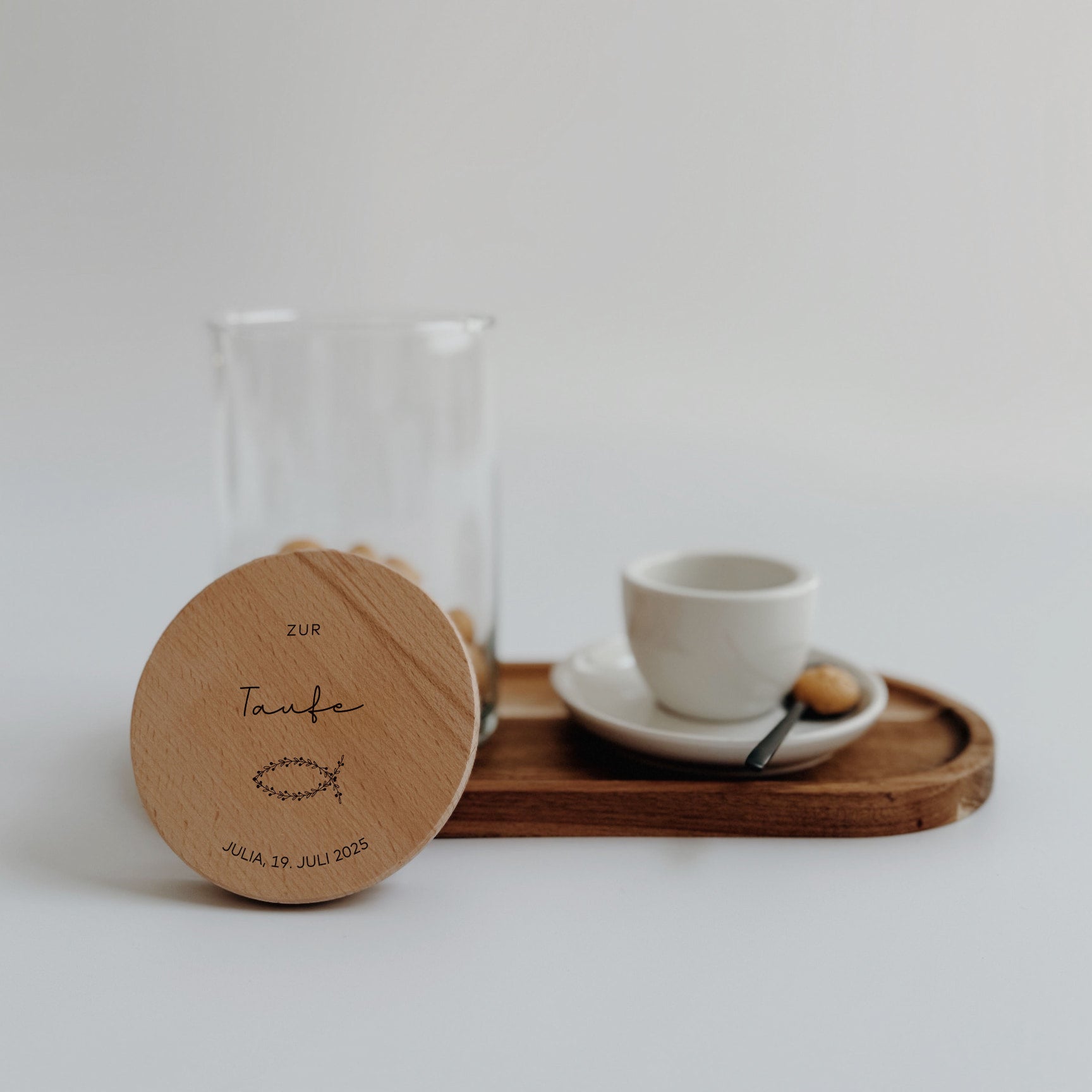 Personalisiertes Vorratsglas - zur Taufe, Kommunion & Konfirmation