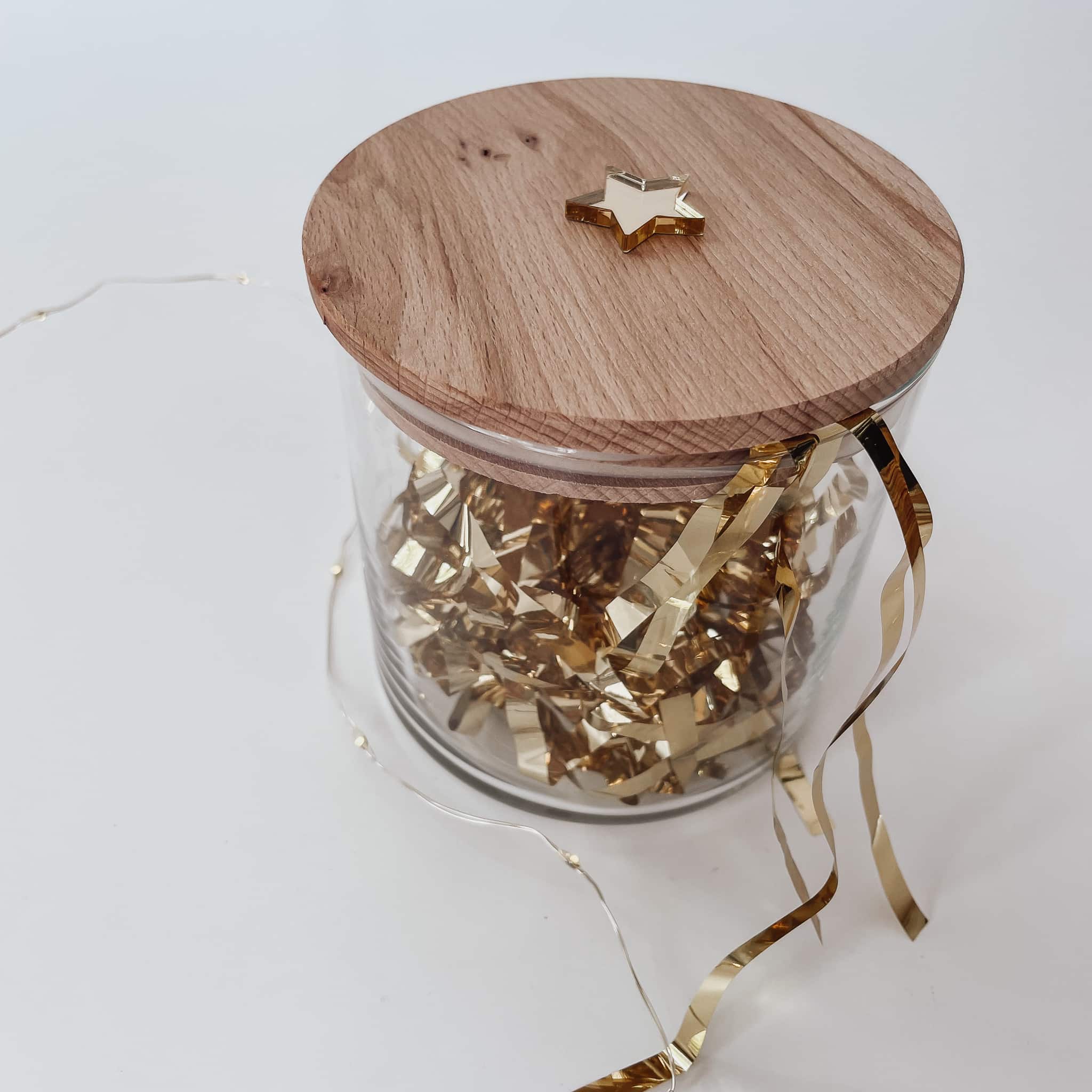 Personalisiertes Vorratsglas – mit 3D Stern