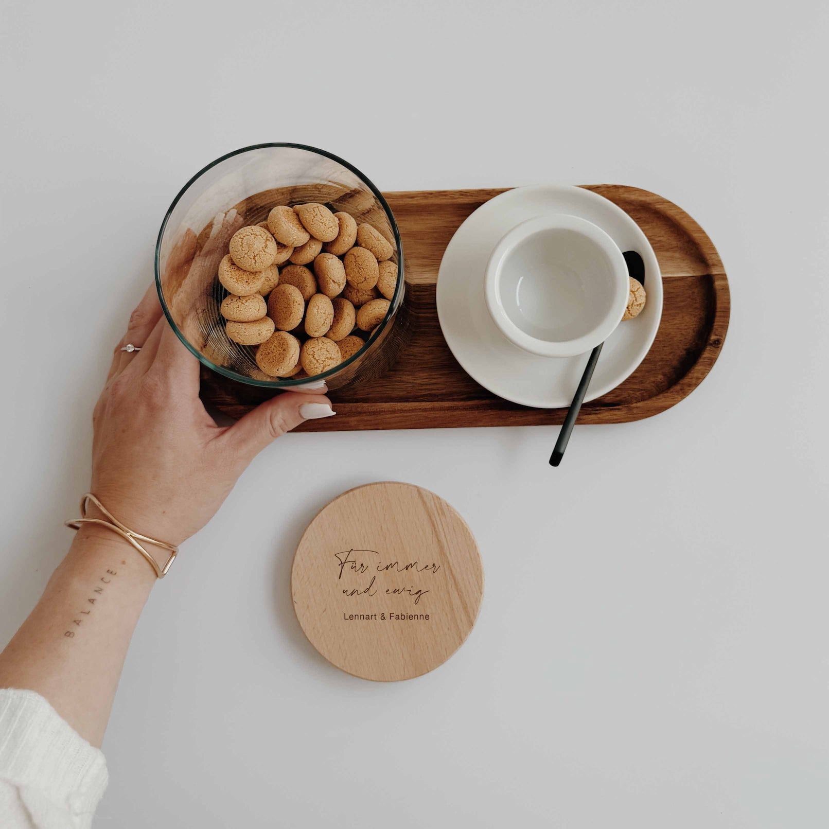 Personalisiertes Vorratsglas - immer und ewig