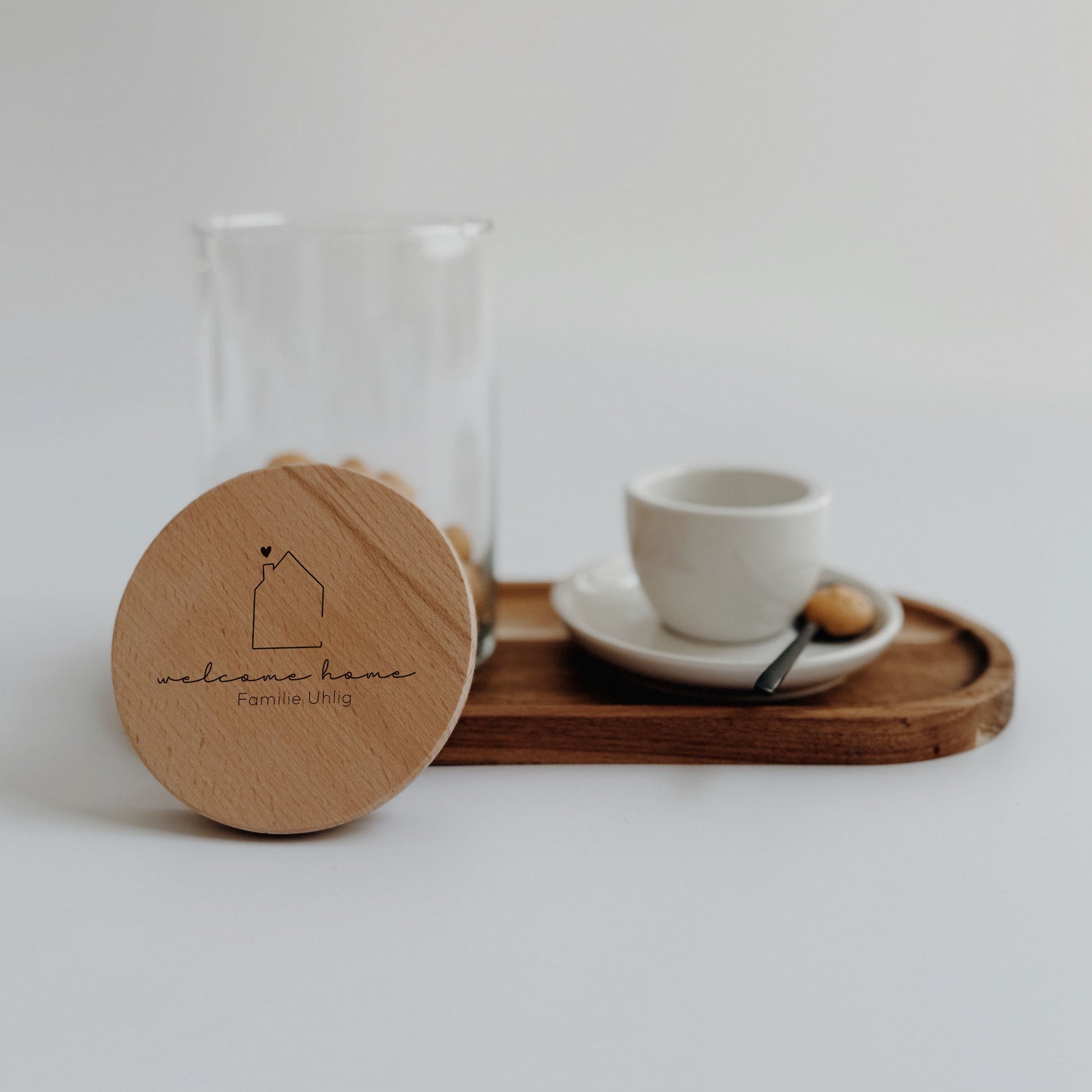 Personalisiertes Vorratsglas - zum Einzug