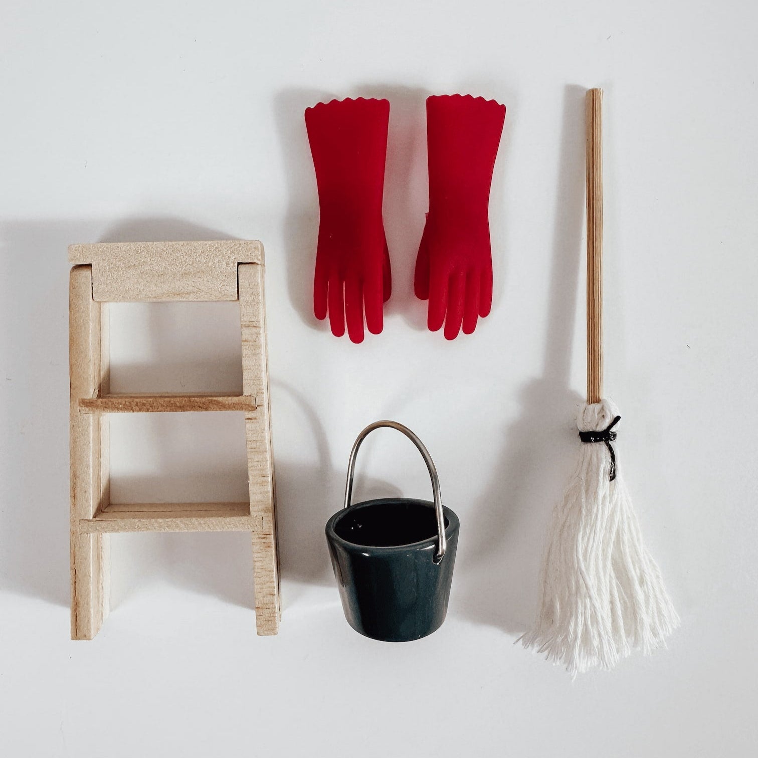 Miniatur Wichtel Putzset – 5-teilig