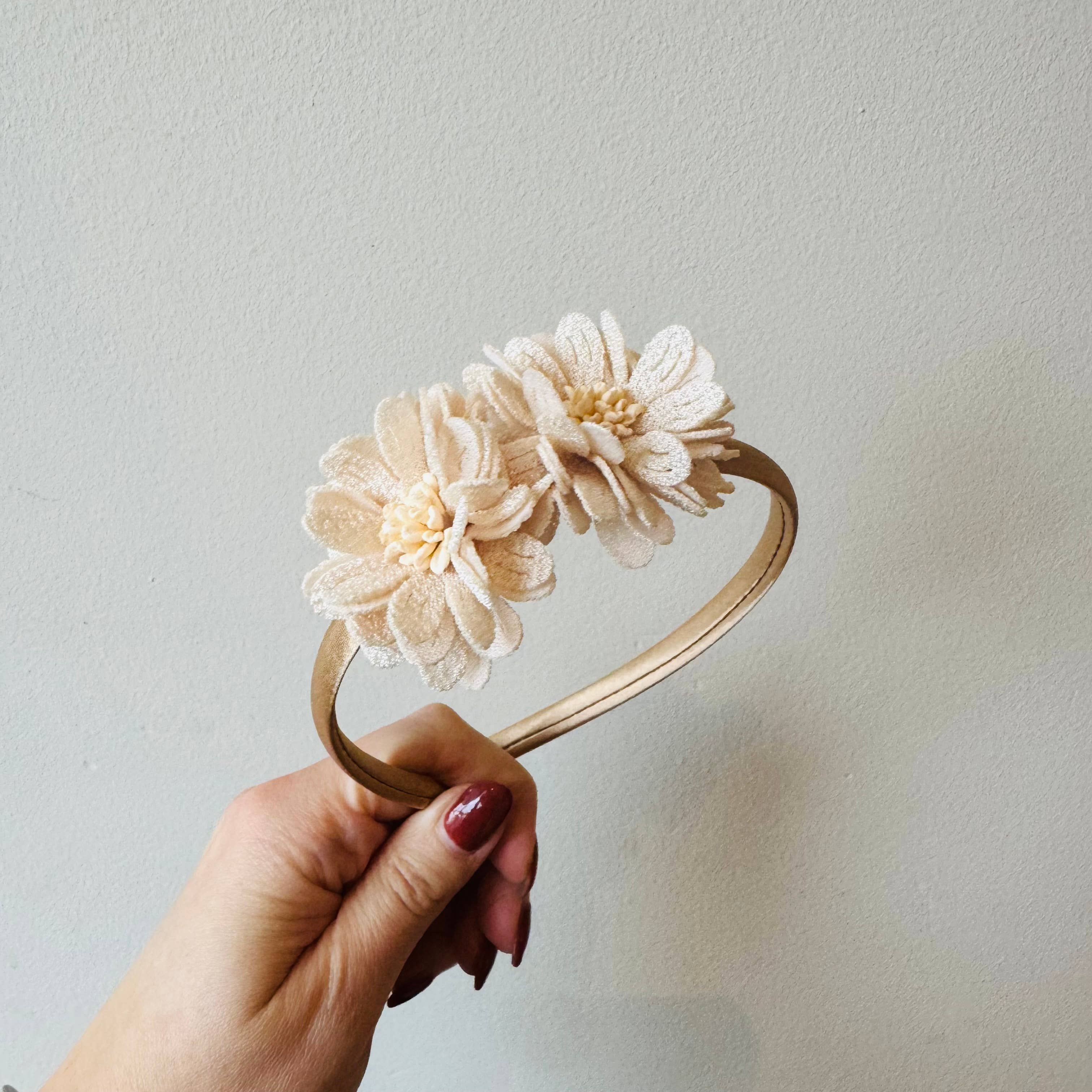 Haarreif mit Blumen – Elegantes Accessoire für Hochzeiten & Feste