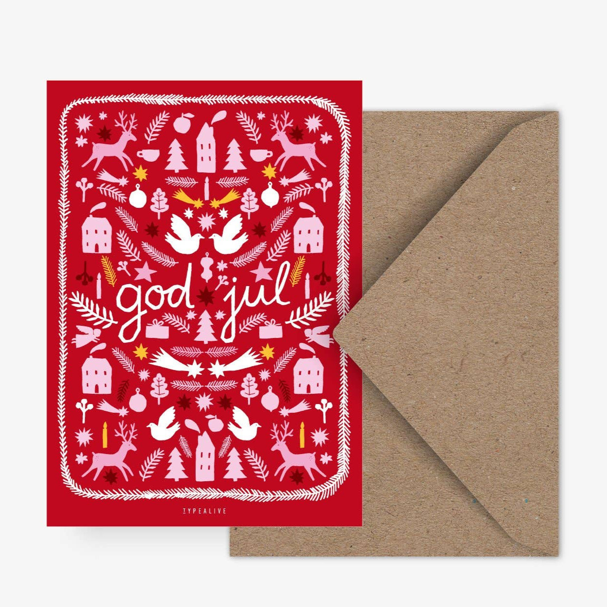 Postkarte – Christmas in Sweden