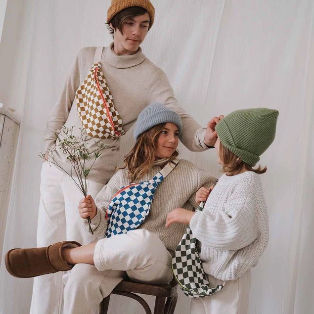 BANANA BAG KARIERT – KARAMELL - lyllevenn