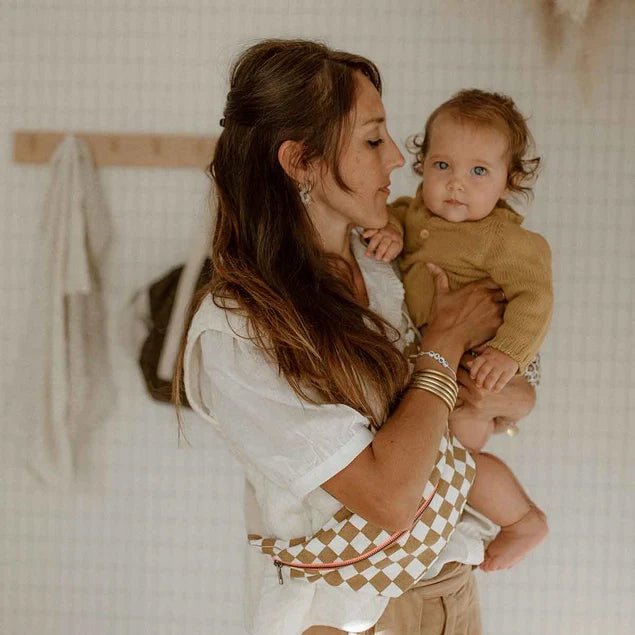 BANANA BAG KARIERT – KARAMELL - lyllevenn