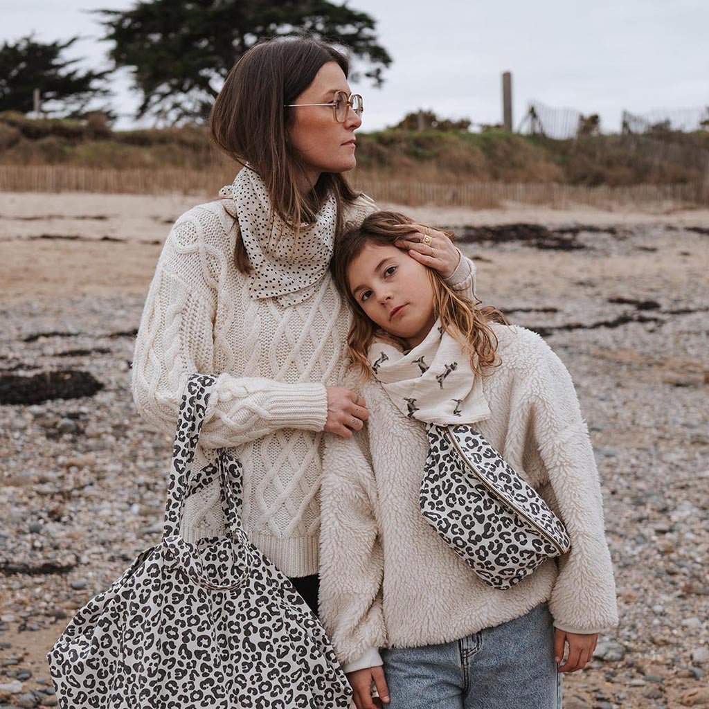 BANANA BAG LEOPARD – GREIGE - lyllevenn