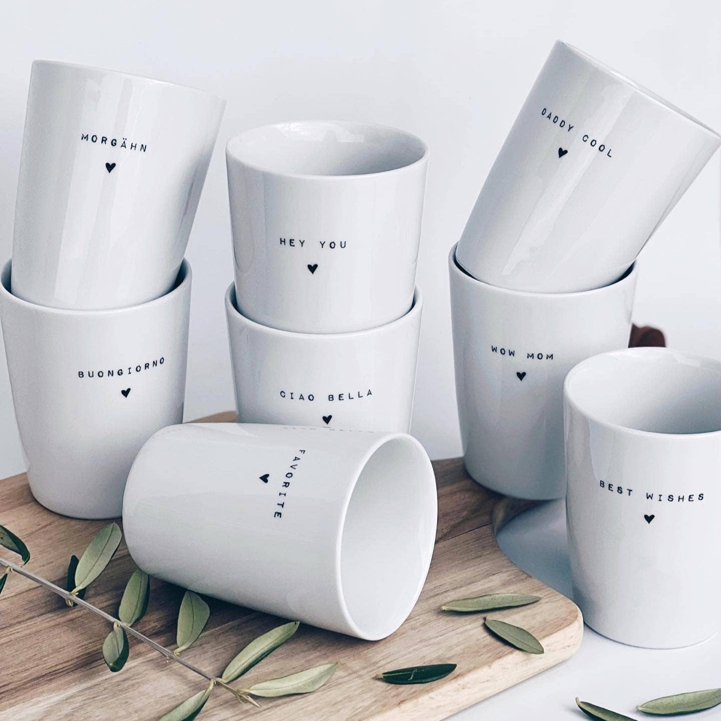 Becher Tasse Herz - Herzensmensch Geschenk - lyllevenn