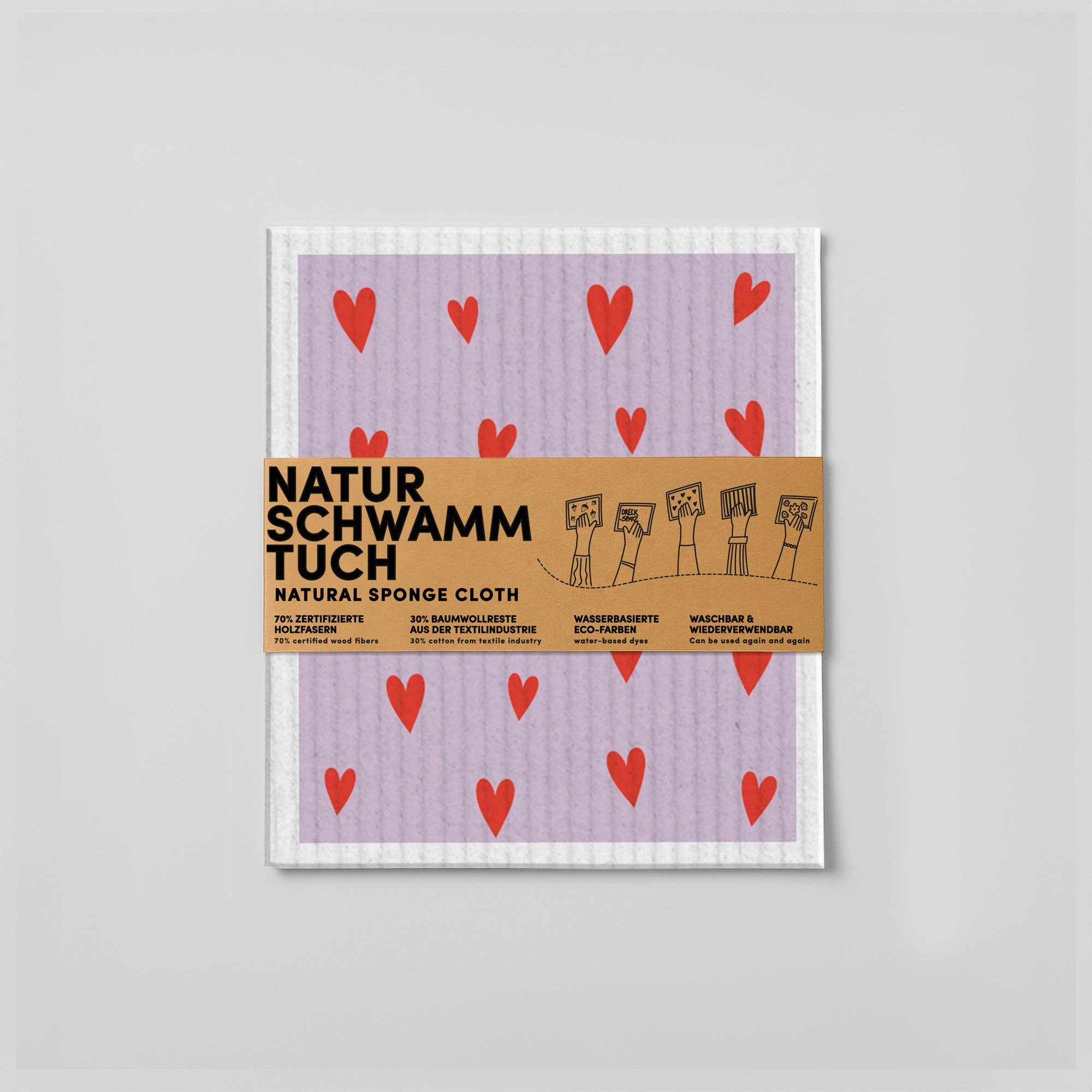 Schwammtuch, Nachhaltig mit Herzen - Nr. 4