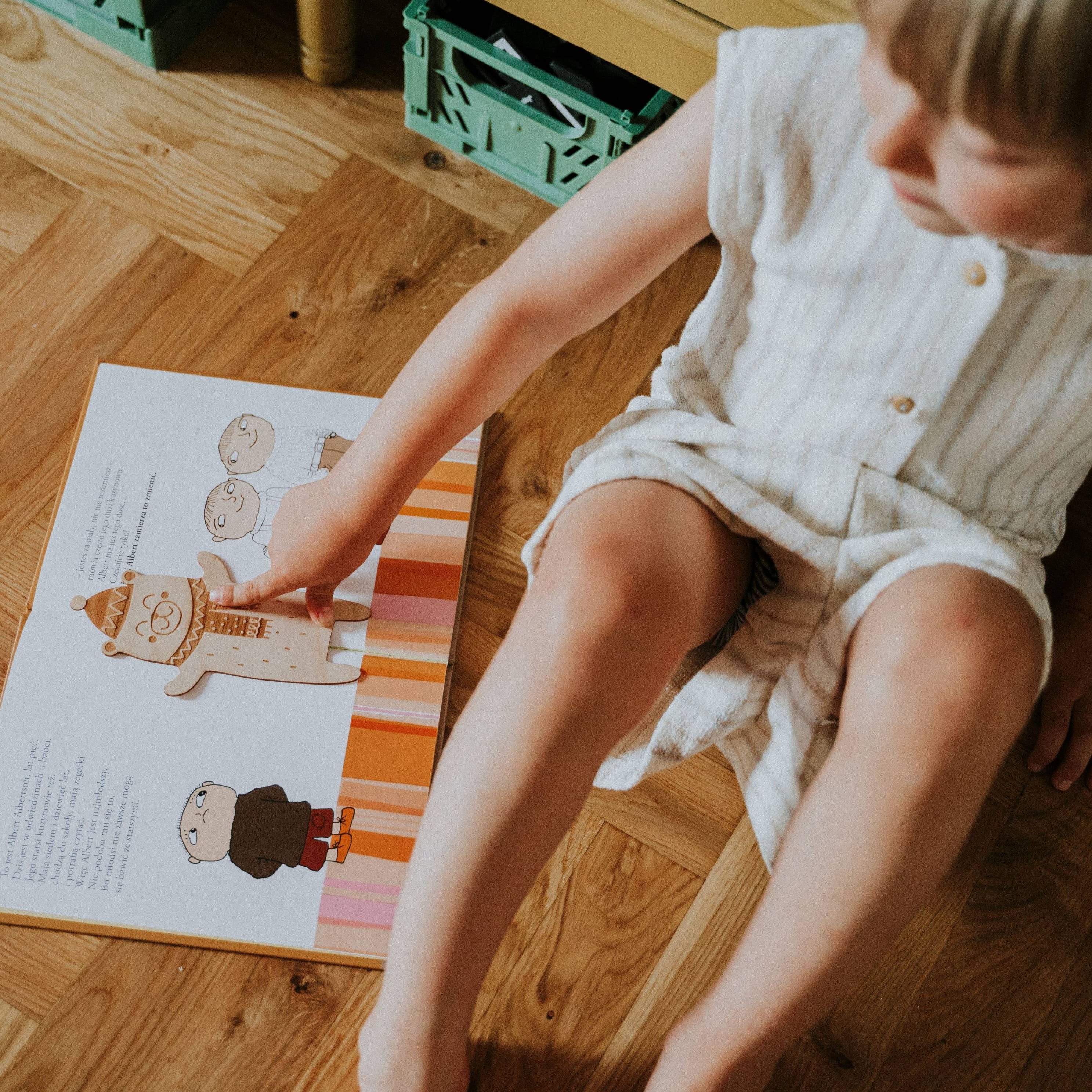 Lesezeichen aus Holz – Bär