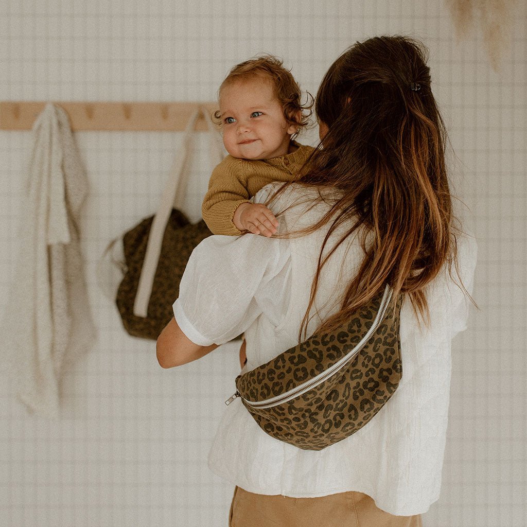 Crossbody bag Leopard - Olive - lyllevenn