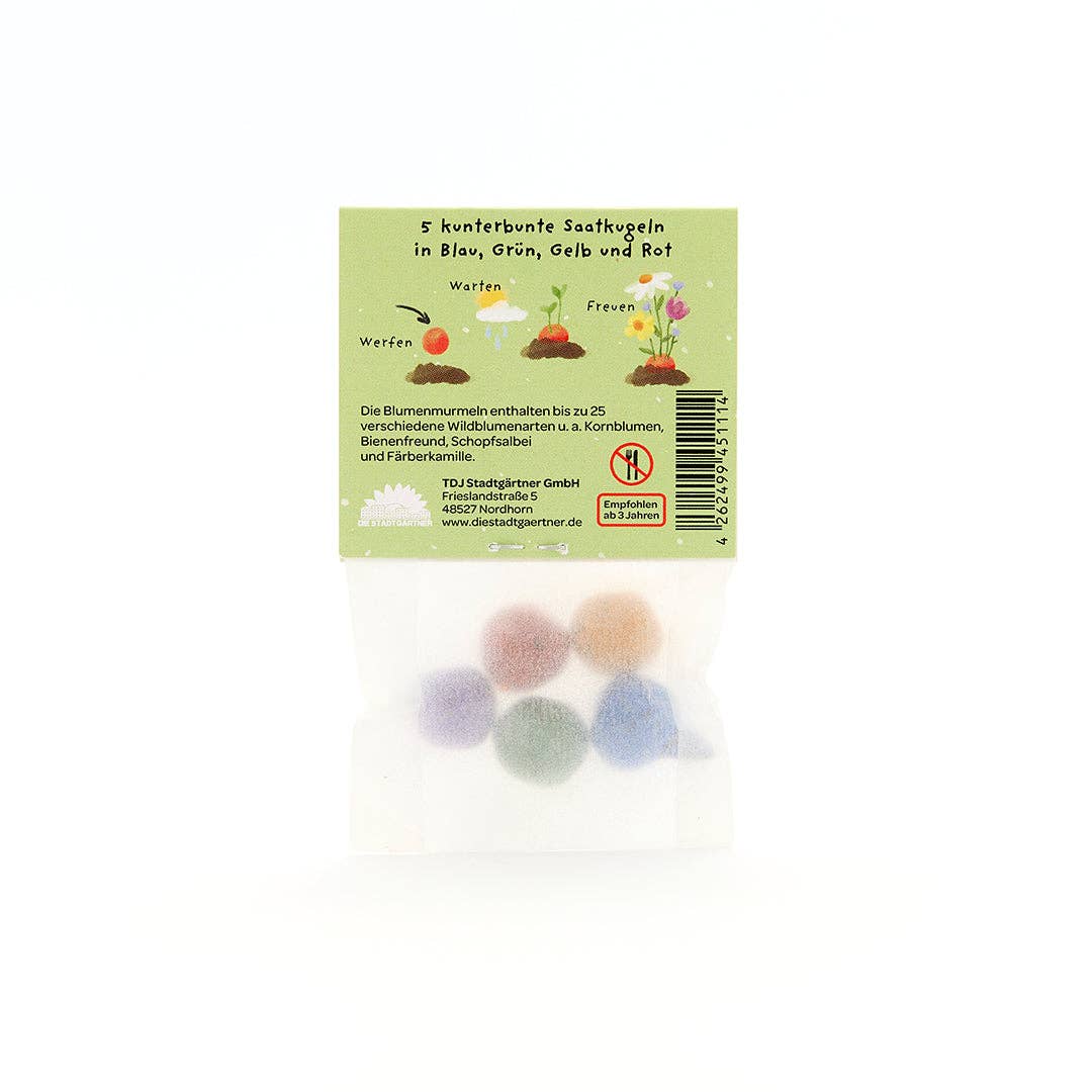 Saatkugeln Geschenk – Blumenmurmel 'Gans lieben Dank'