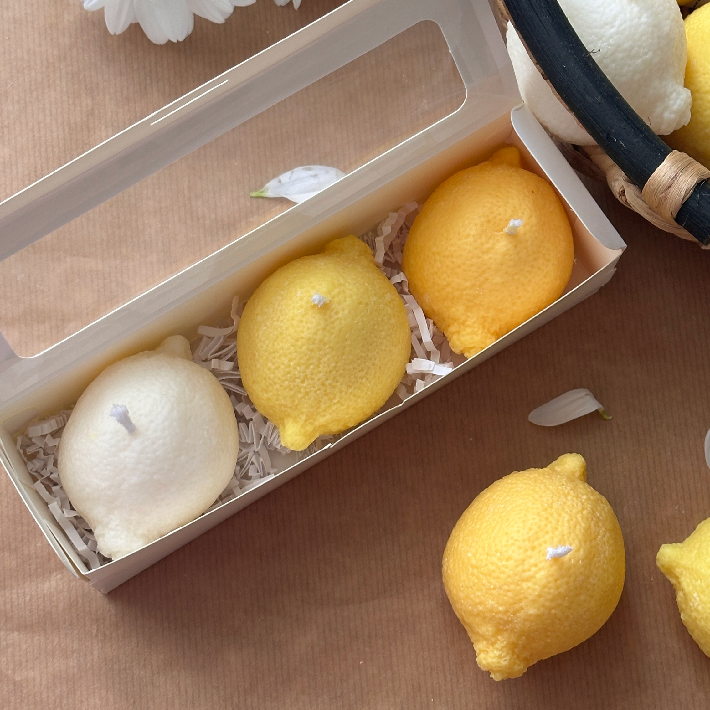 Zitronen-Kerze aus Sojawachs – Duftfrei & stilvolle Deko