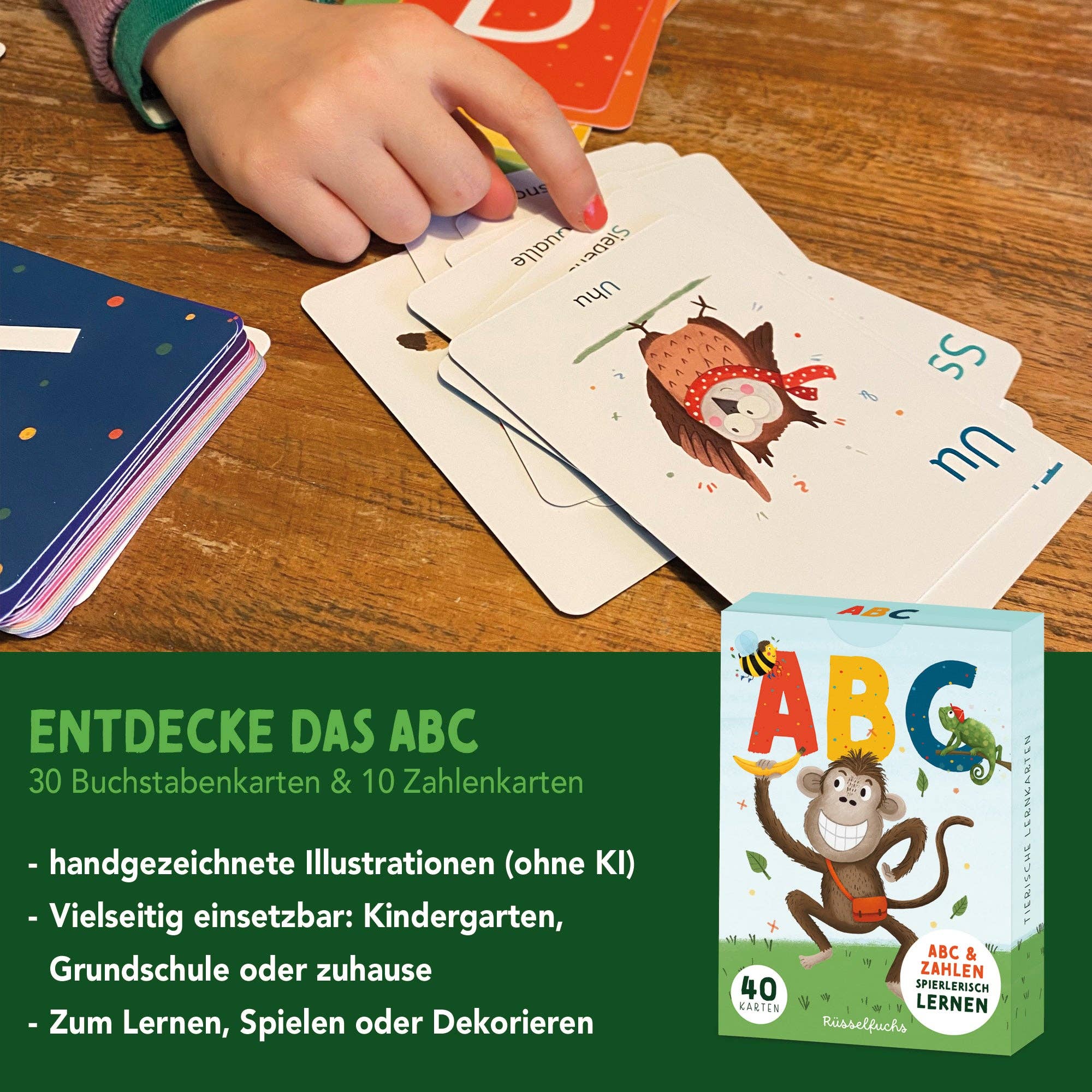 Lernkarten - ABC & Zahlen für Kinder