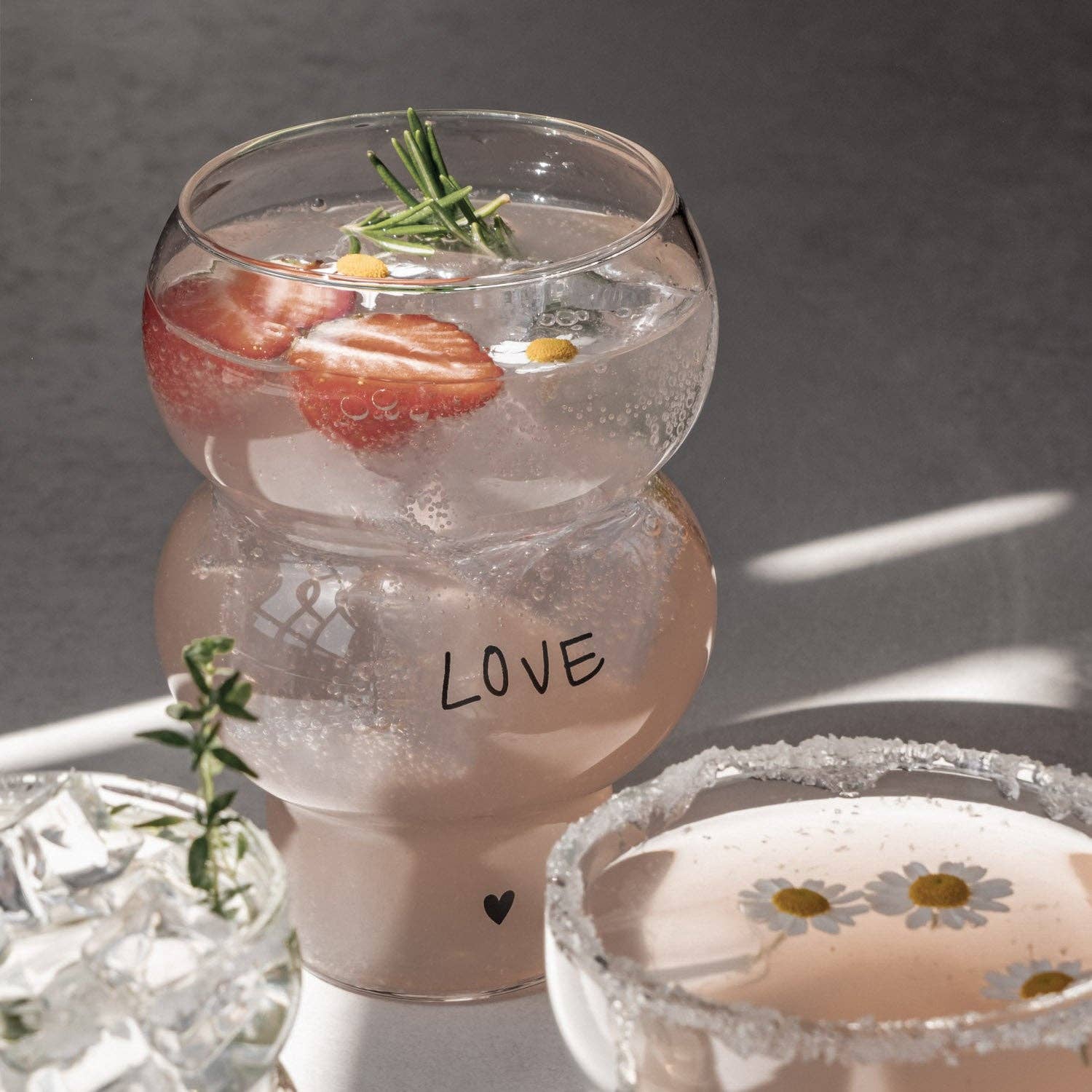 Double Bubble Glas 'Love' - lyllevenn