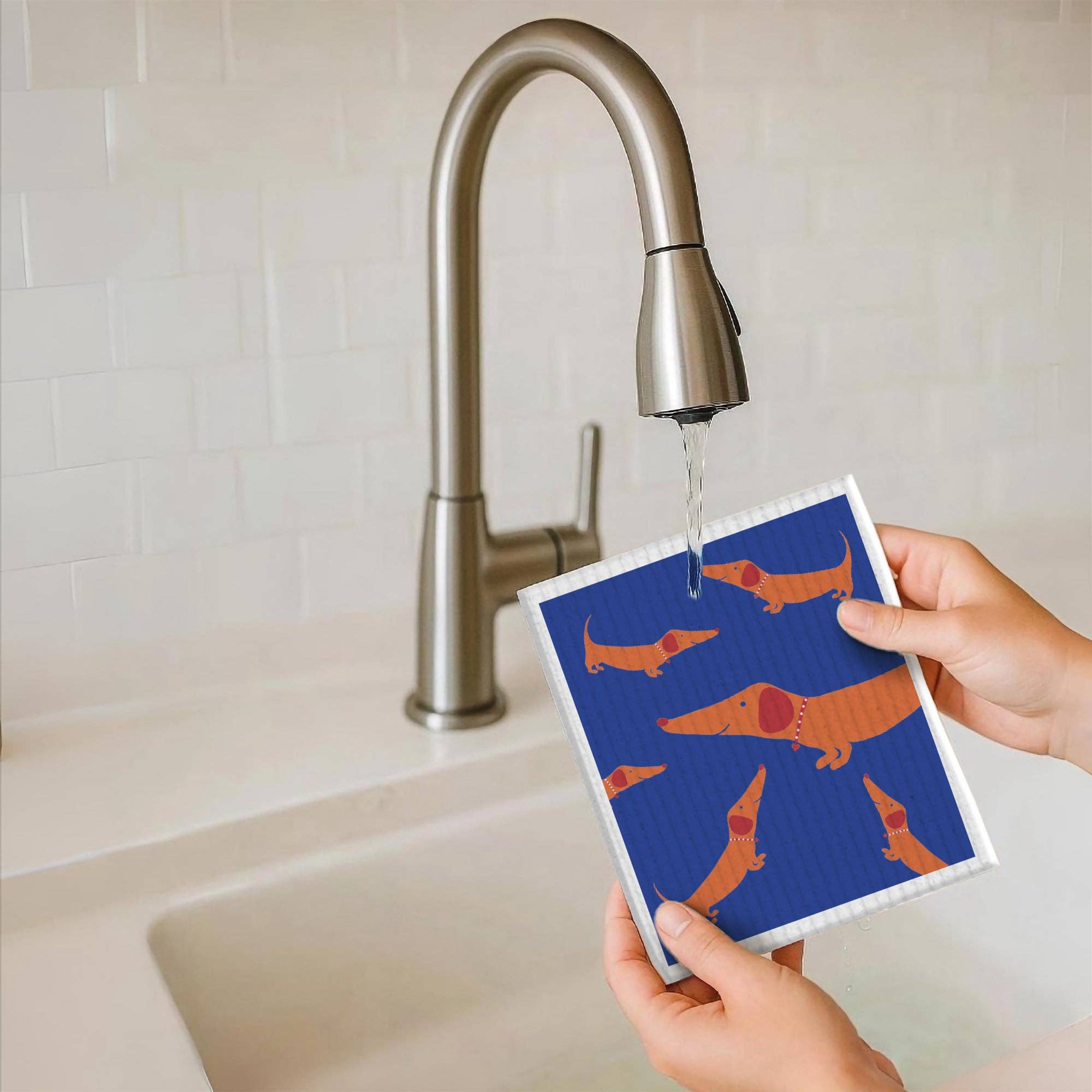 Schwammtuch, Dackel Nr. 10 – Nachhaltigkeit trifft Design