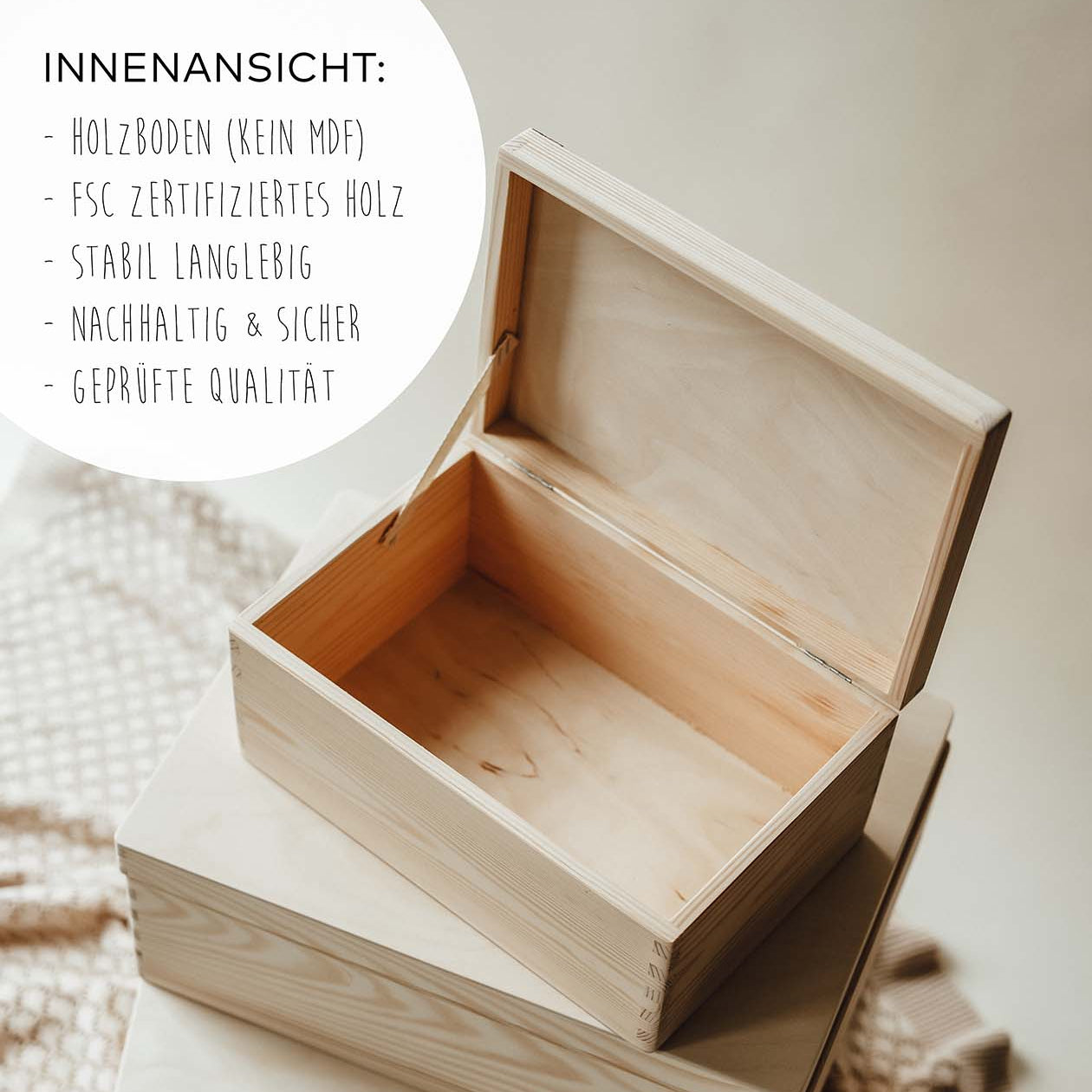 Erinnerungskiste Holz personalisiert - Einschulung - lyllevenn