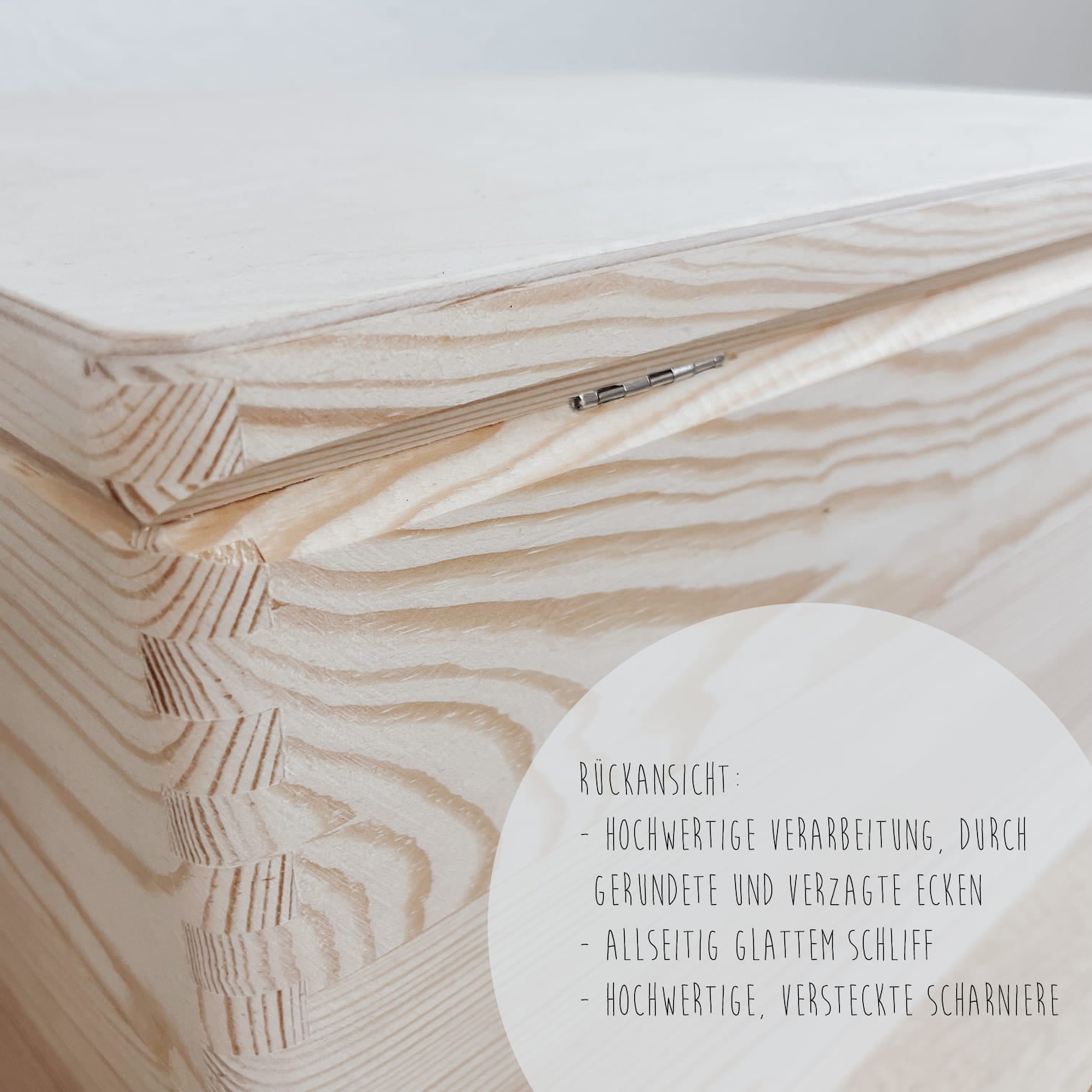 Erinnerungskiste Holz personalisiert – mit Babyfoto & Schleife - lyllevenn