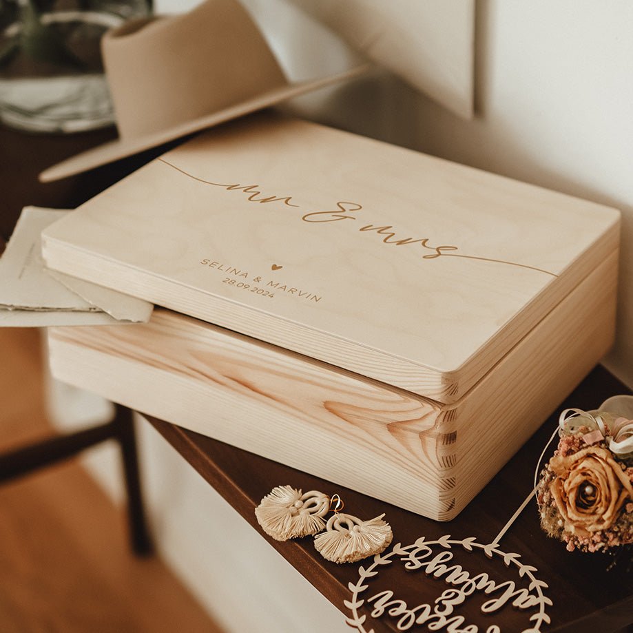 Erinnerungskiste personalisiert – mr & mrs - lyllevenn
