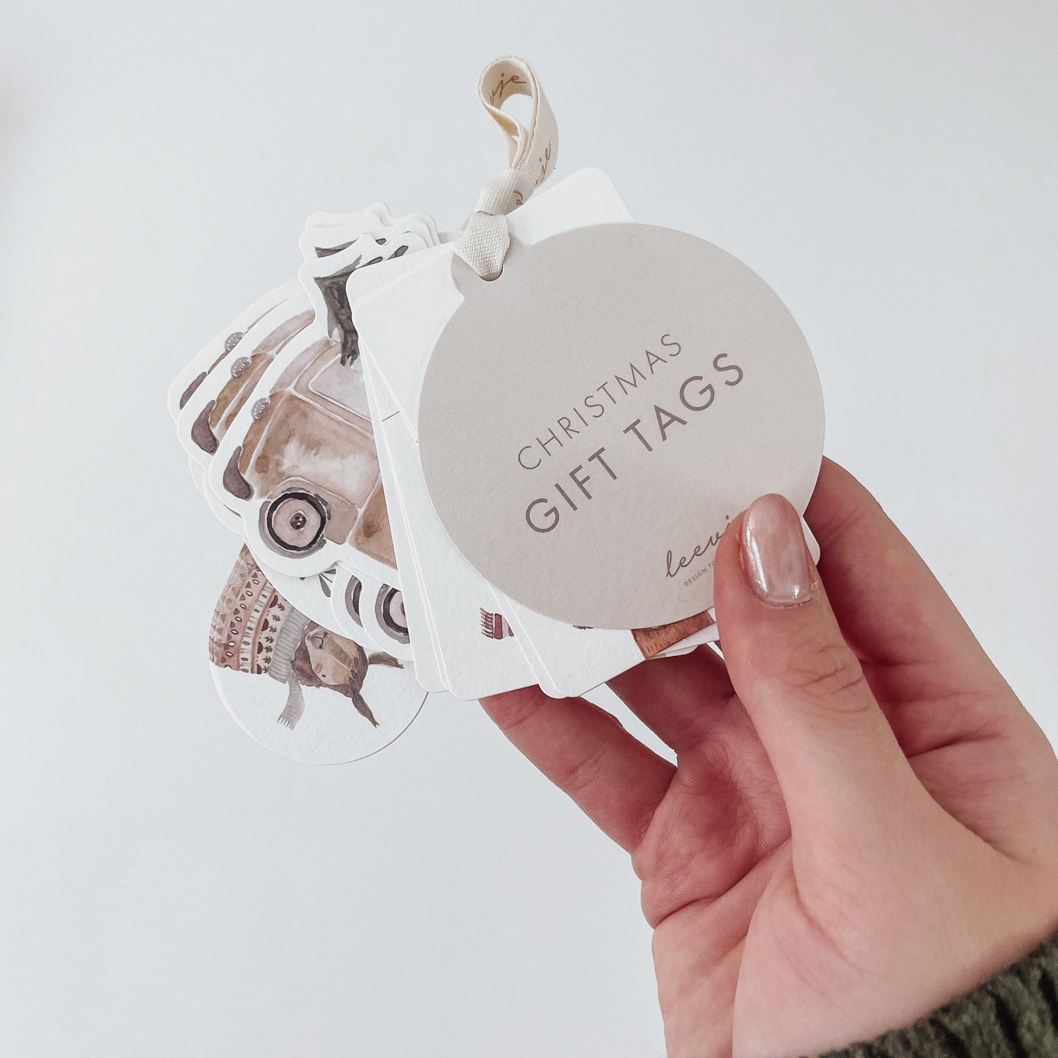 Geschenkeanhänger – Weihnachtsmotive - lyllevenn