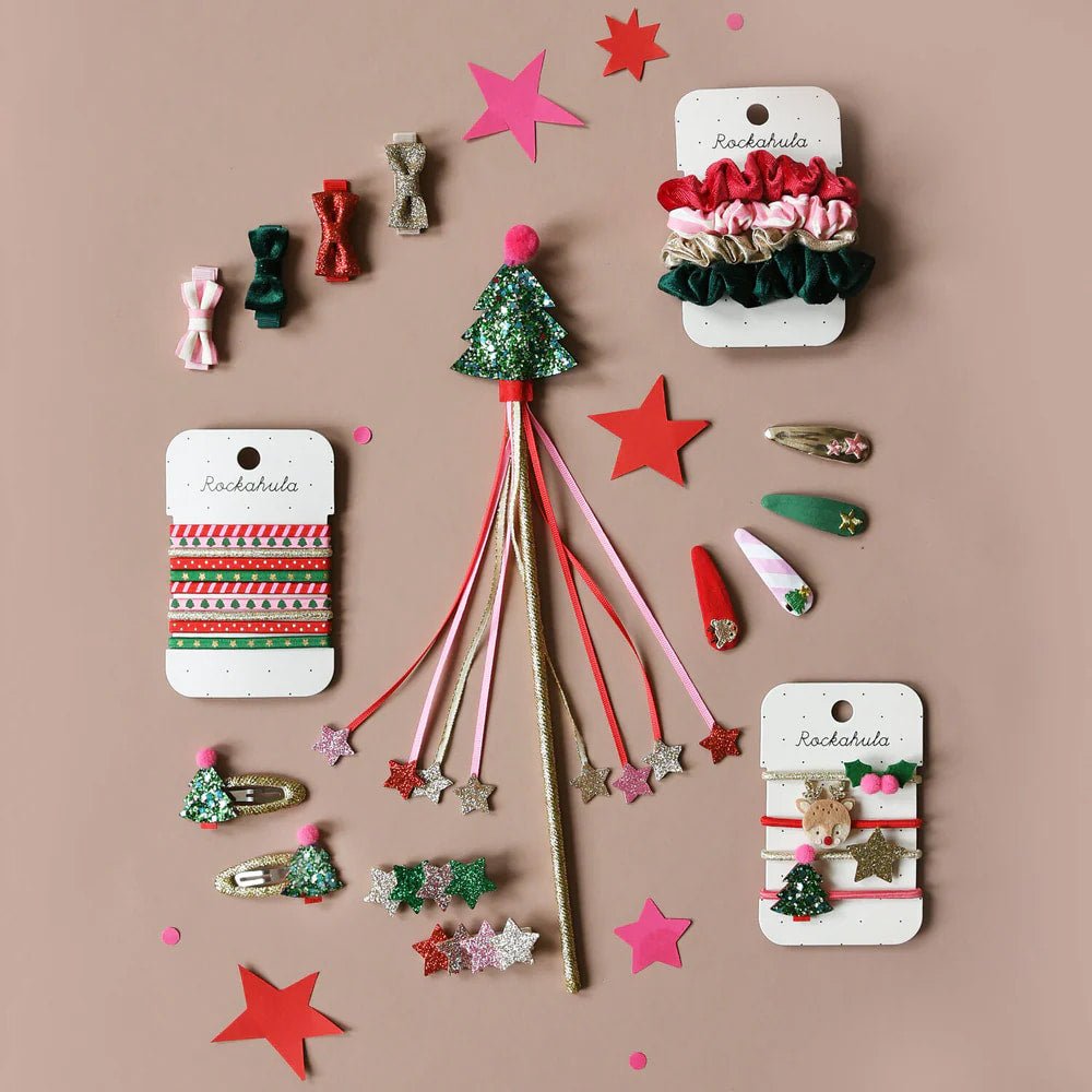 Haarclips - Mini Schleifen Weihnachten - lyllevenn
