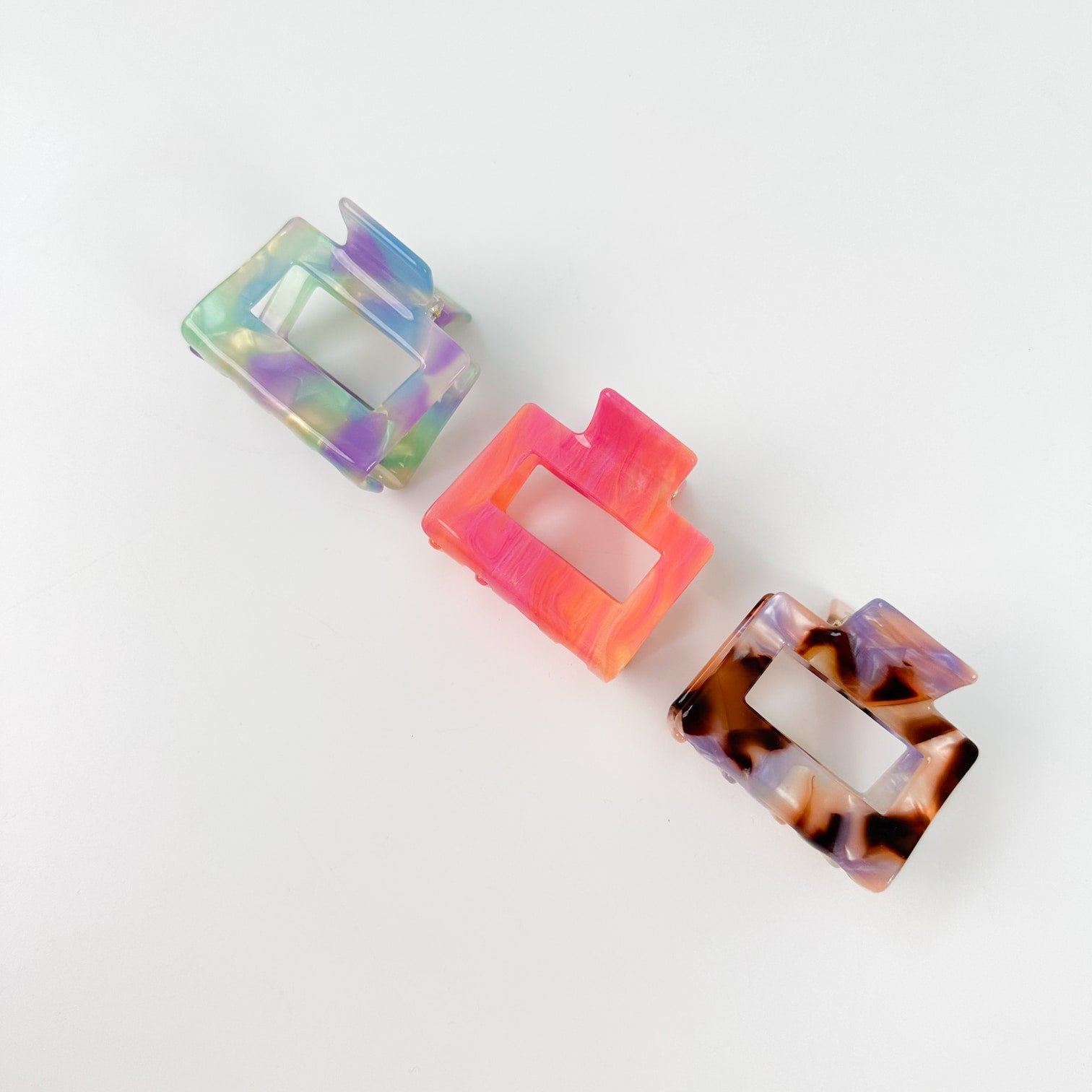 Haarklammer Quadrat - Einhorn - lyllevenn