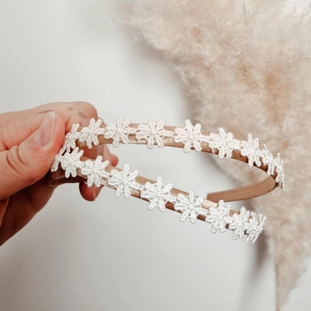 Haarreif - mit zarten Blumen - lyllevenn