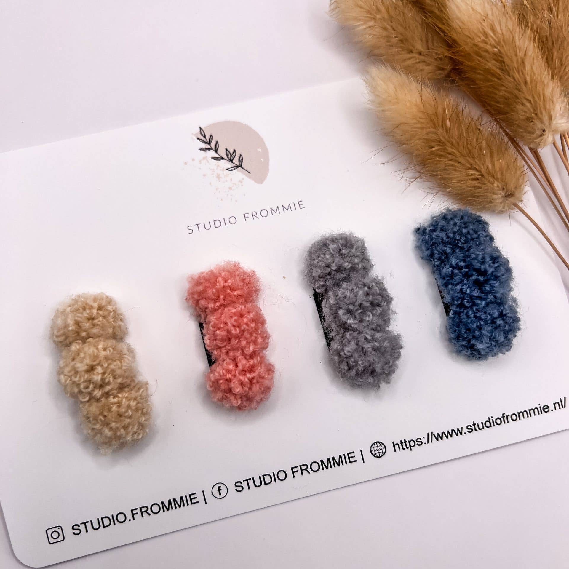 Haarspangen - PomPom 4er - Set - lyllevenn