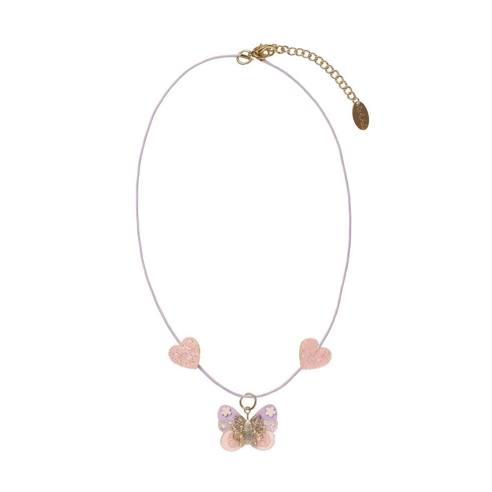 Kette mit Schmetterling – Rosa & Flieder - lyllevenn