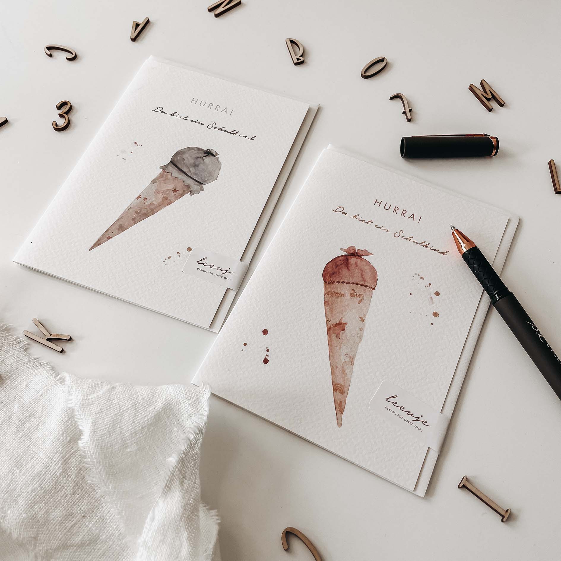 Klappkarte – Einschulung - lyllevenn