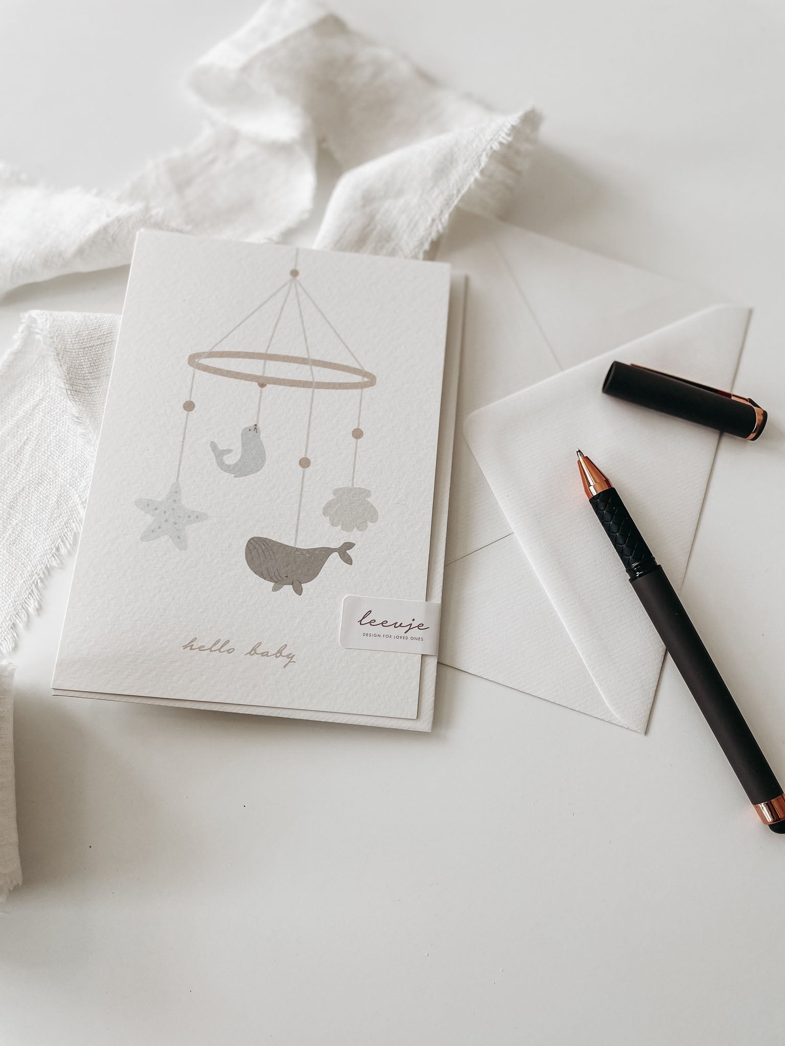 Klappkarte – hello baby - lyllevenn