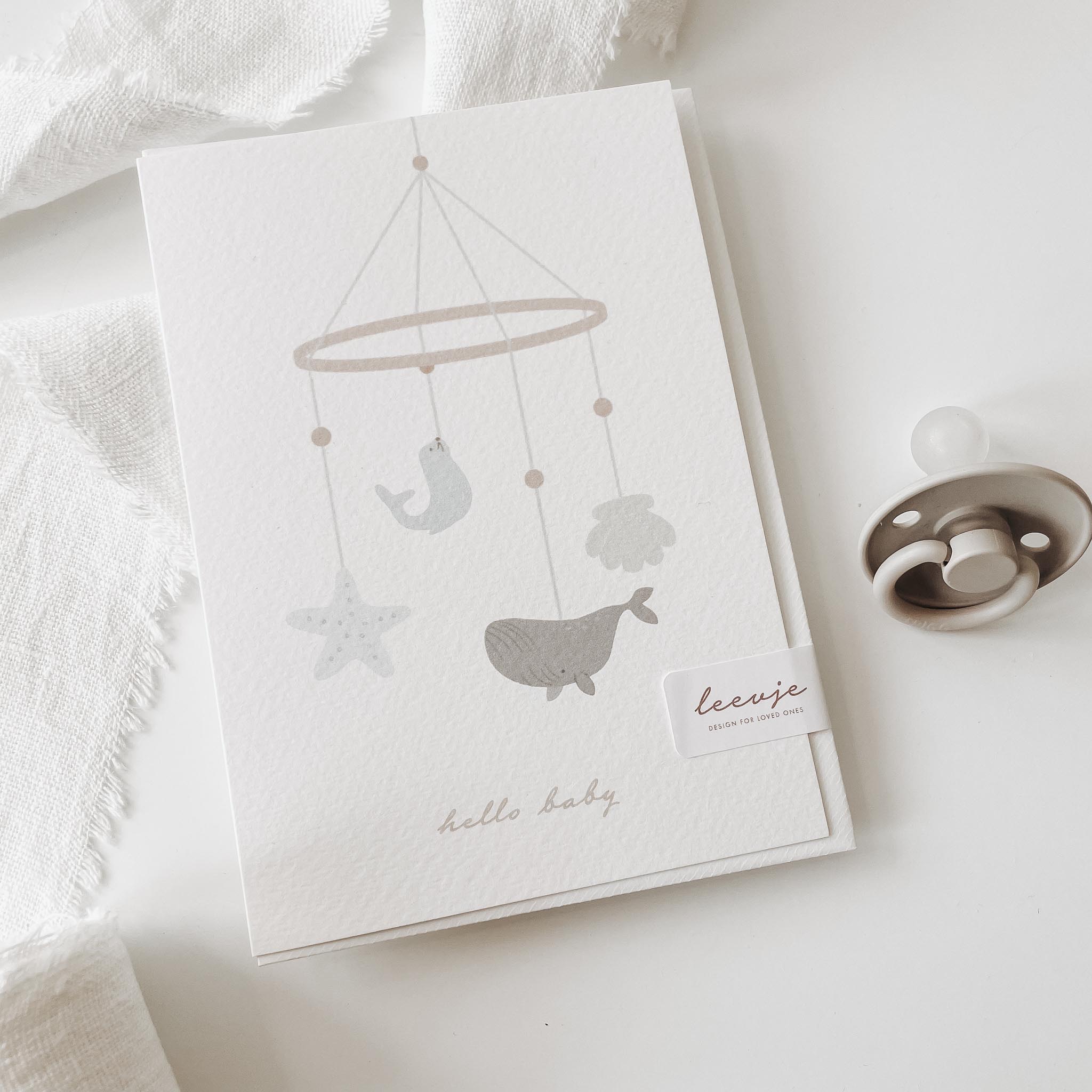 Klappkarte – hello baby - lyllevenn