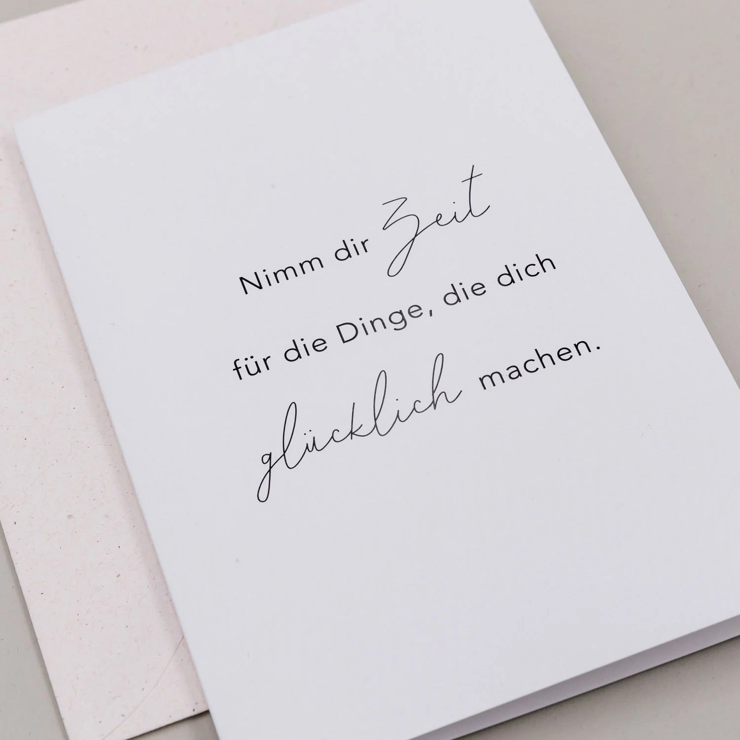 Klappkarte „Nimm dir Zeit“