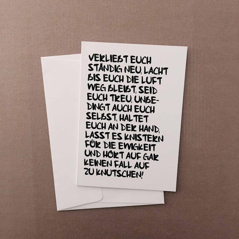 Klappkarte - Verliebt euch - lyllevenn