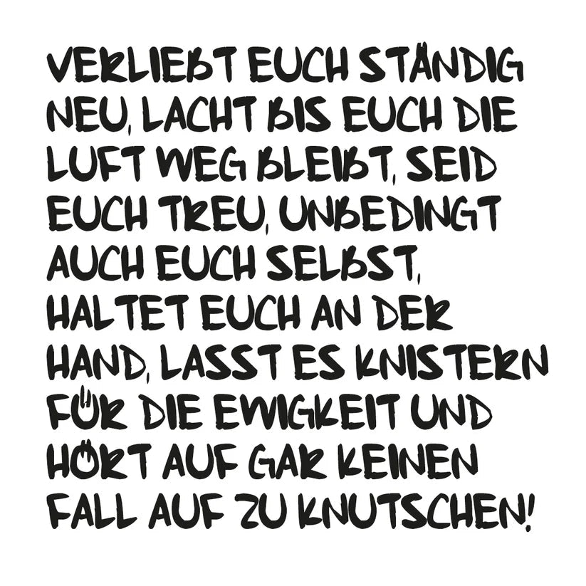 Klappkarte - Verliebt euch - lyllevenn