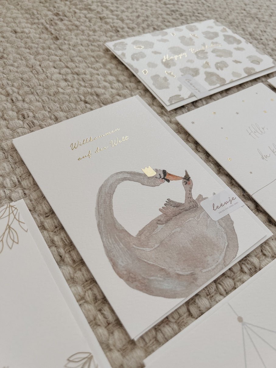 Klappkarte – Willkommen - lyllevenn