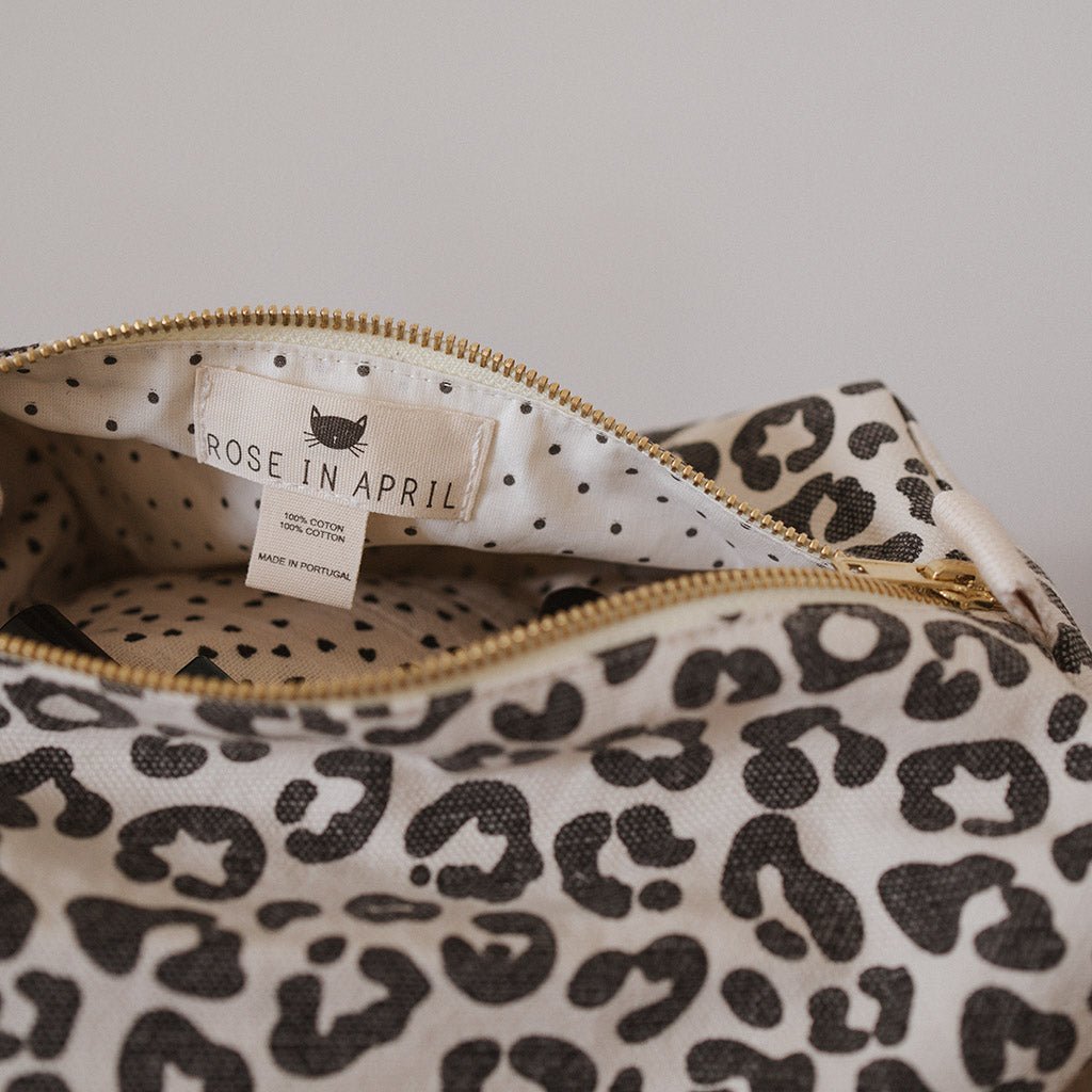 Kosmetiktasche Leopard - Greige - lyllevenn