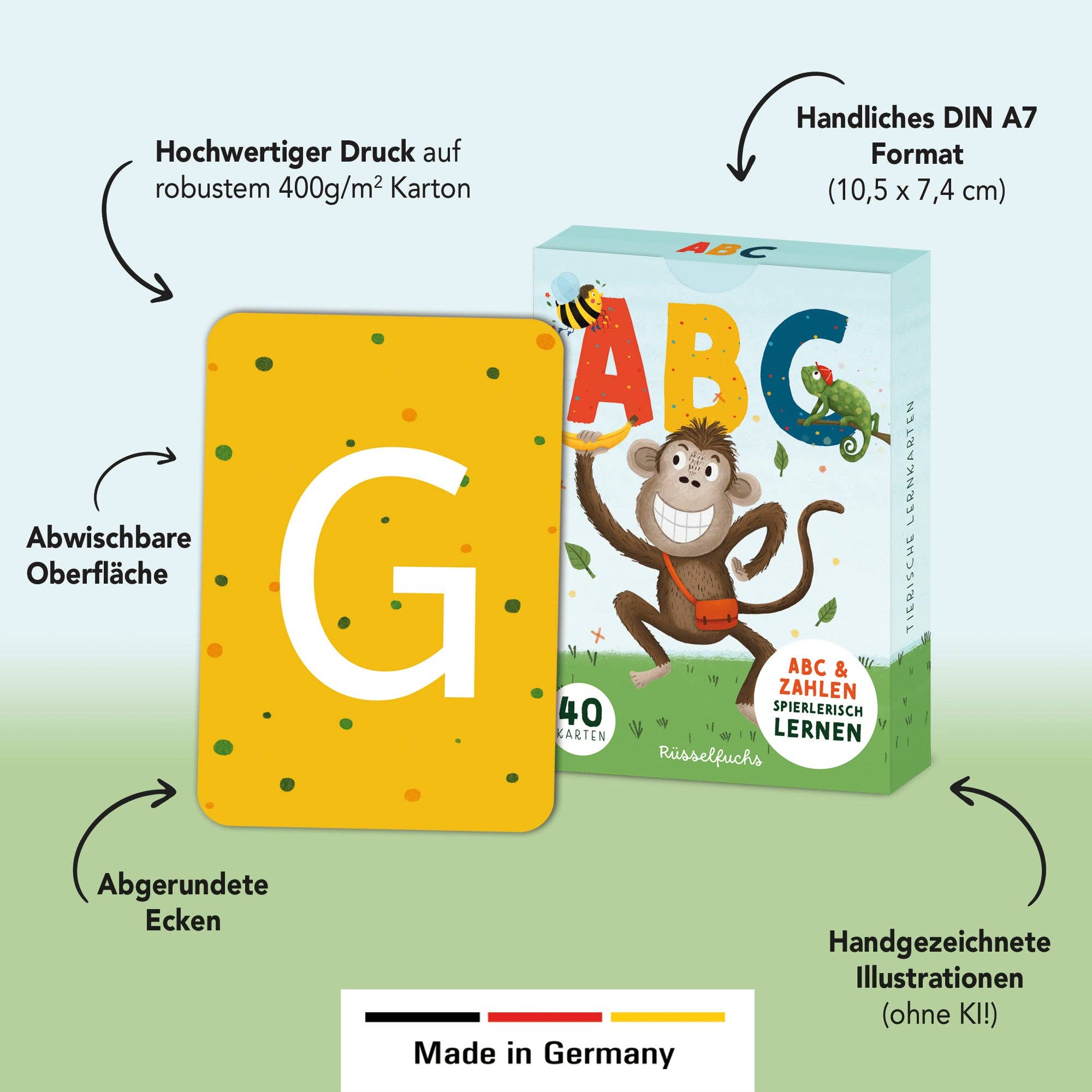 Lernkarten - ABC & Zahlen für Kinder - lyllevenn